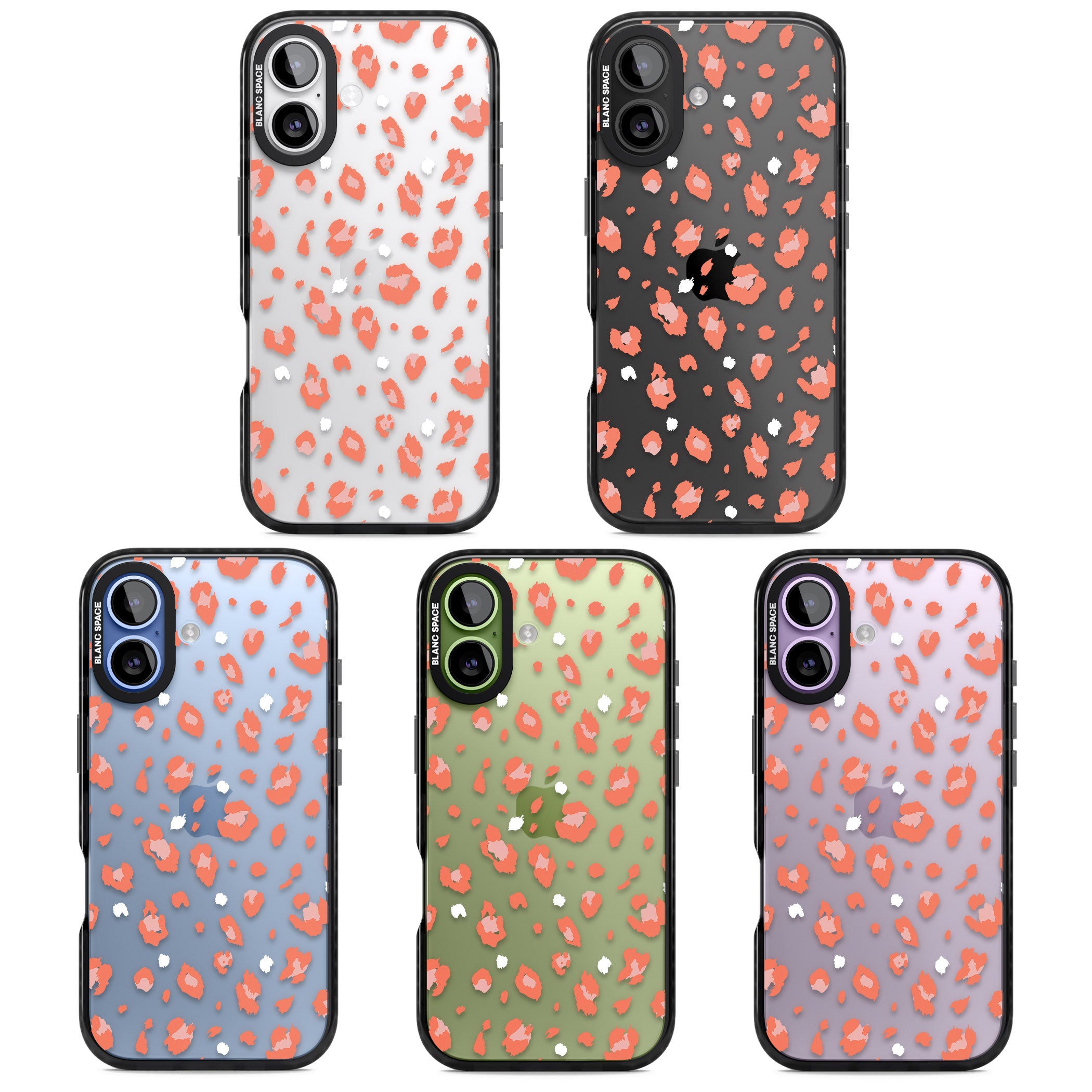 Two Colour Jaguar Transparent Animal Print iPhone 17 Impact Black Phone Case APT Impact Protection