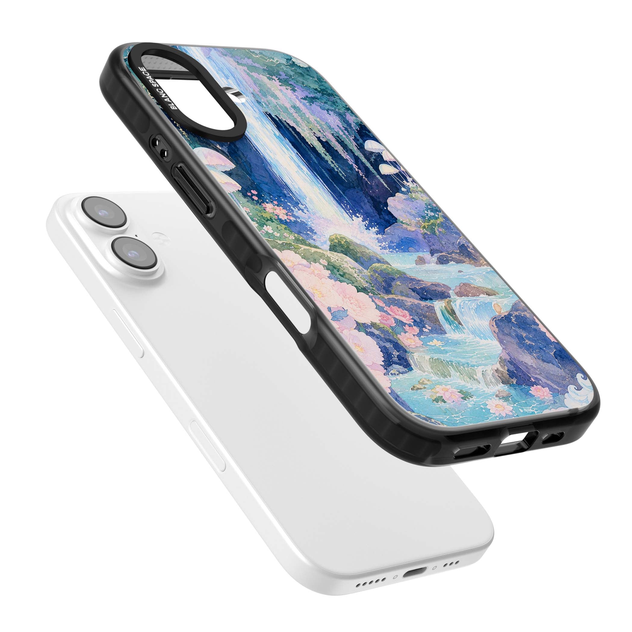 Mystic Waterfall art iPhone case | Clear Impact case for iPhone 17