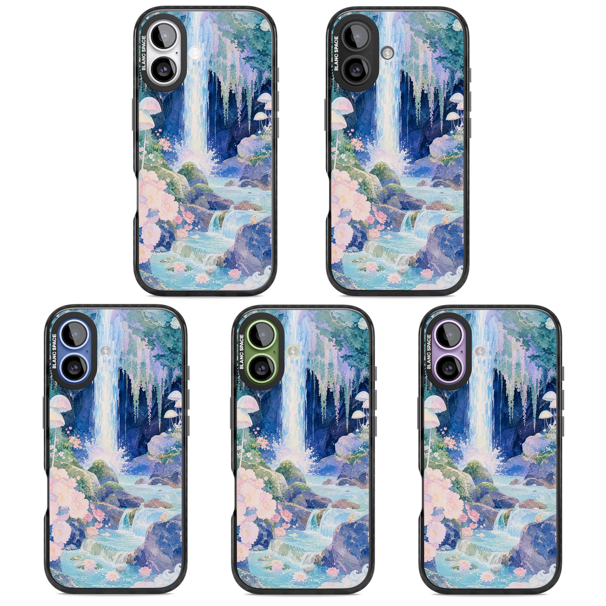 Mystic Waterfall art iPhone case | Clear Impact case for iPhone 17