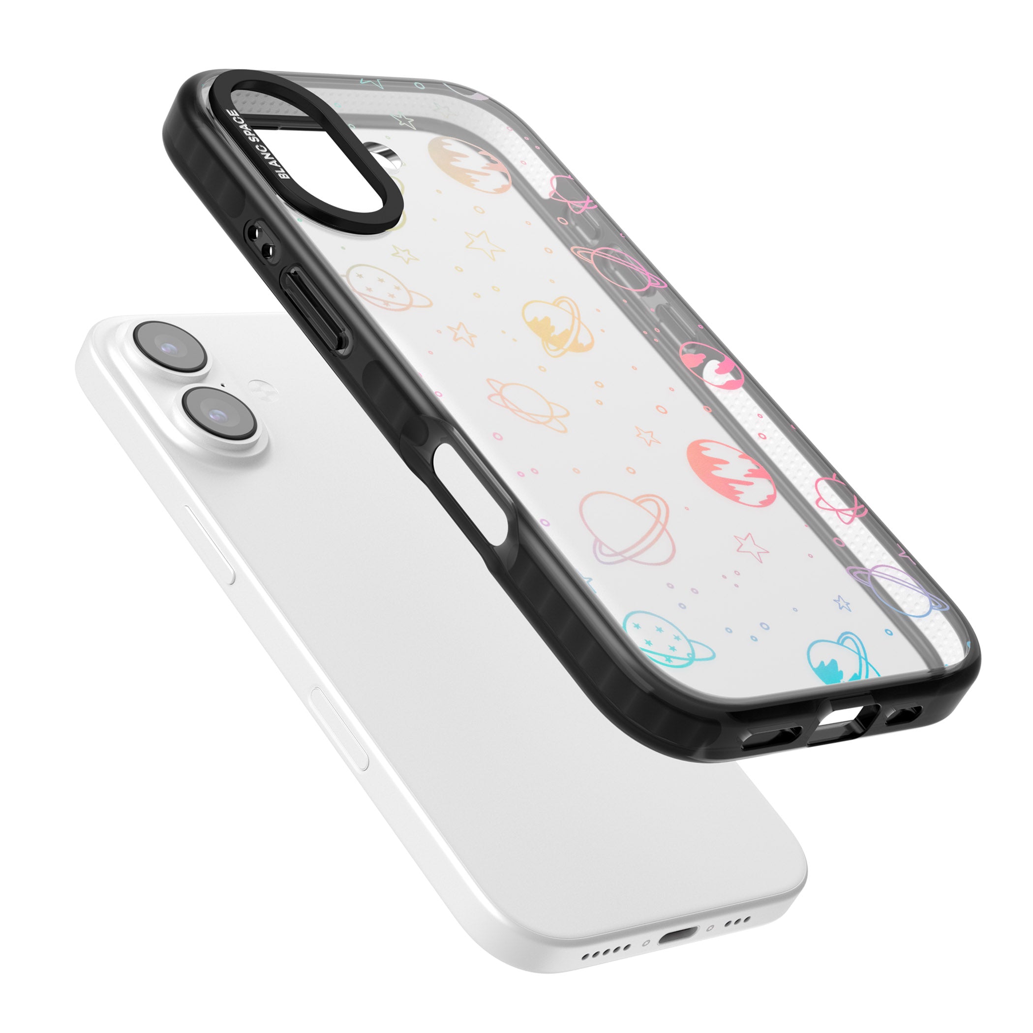 Pastel Space Universe iPhone 17 Impact Black Phone Case Colours