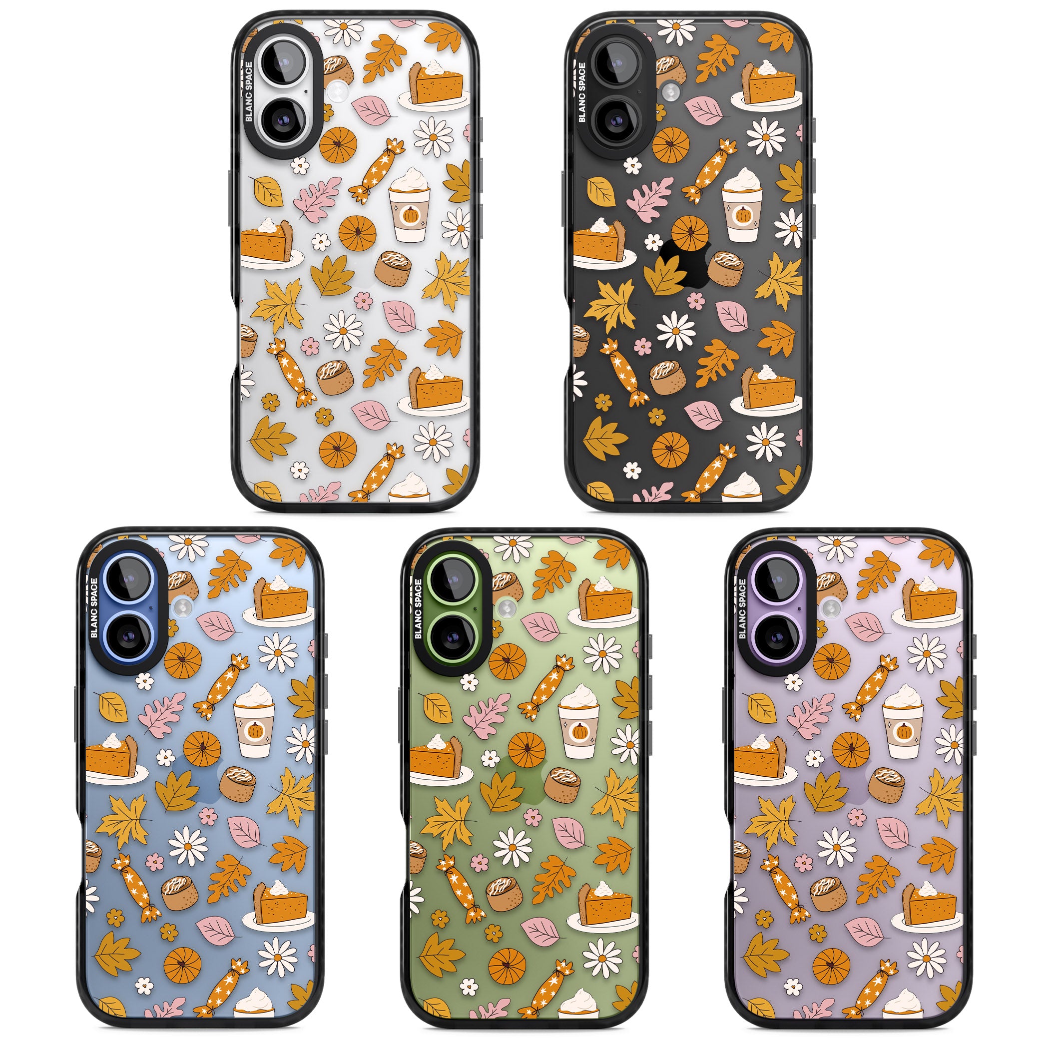 Pumpkin Spice iPhone 17 Impact Black Phone Case APT Impact Protection