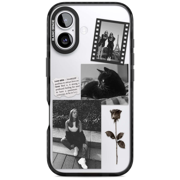 Personalised Black & White Scrapbook Photos