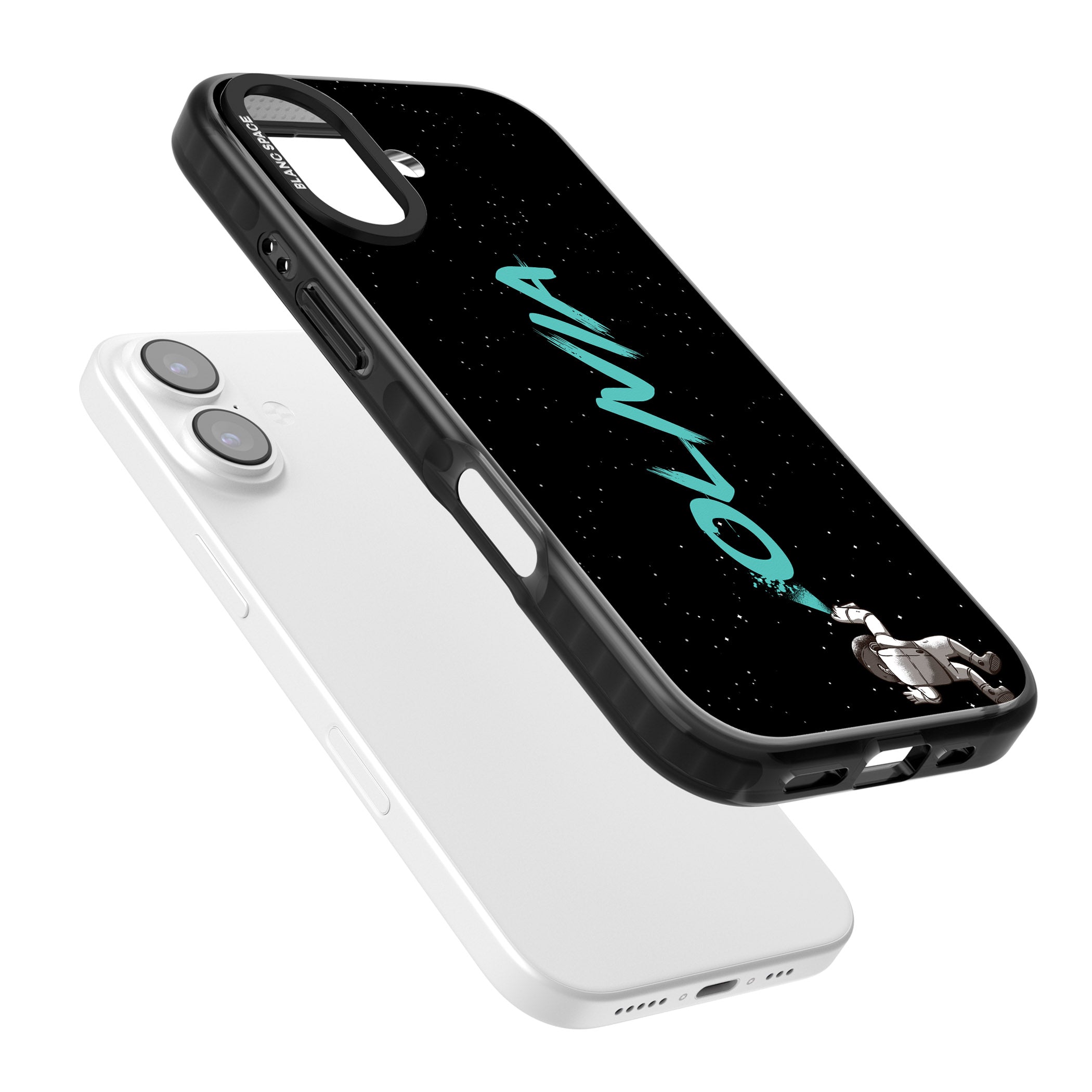 Personalised Astronaut Graffiti iPhone 17 Impact Black Phone Case Colours