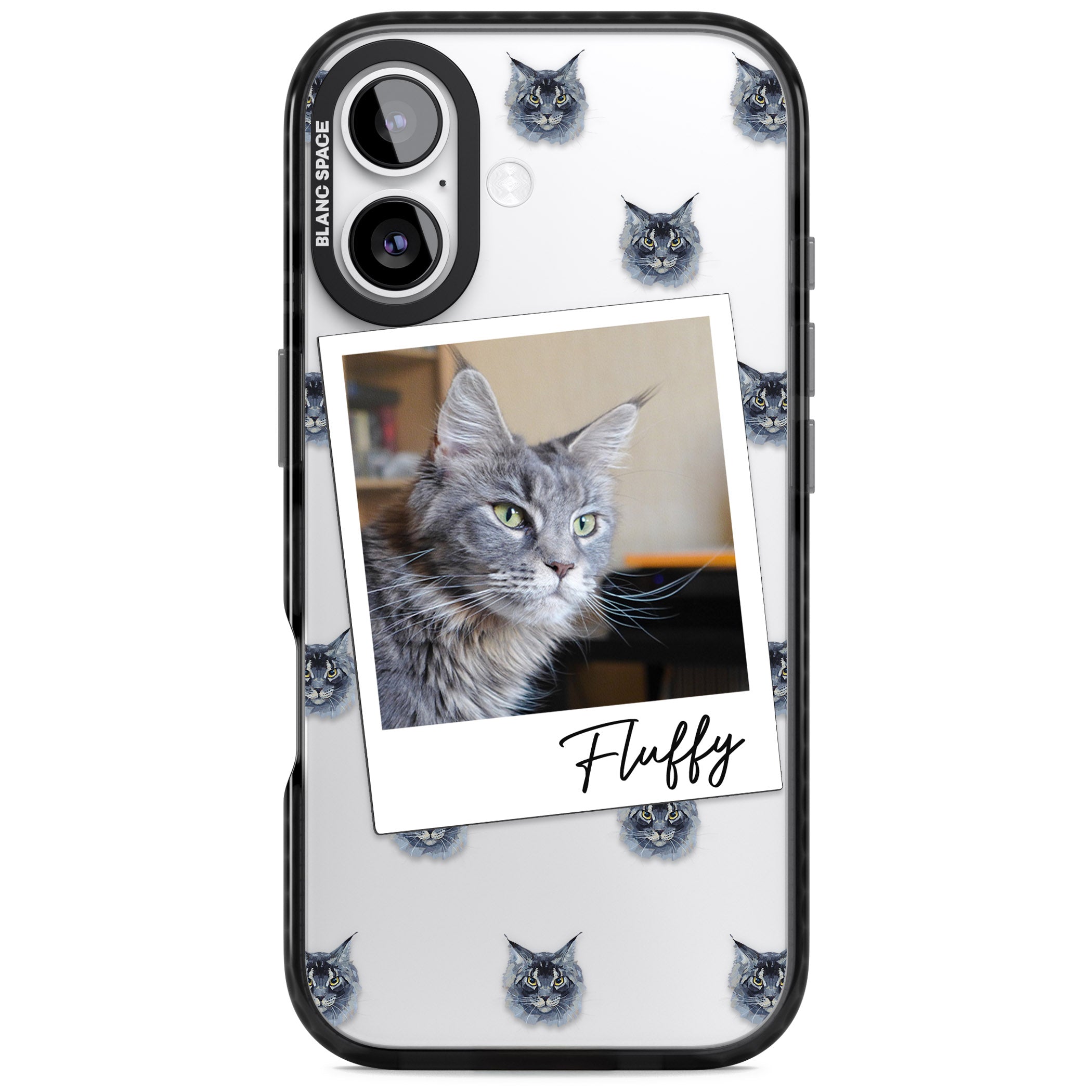 Personalised Maine Coon Photo iPhone 17 Impact Black Phone Case