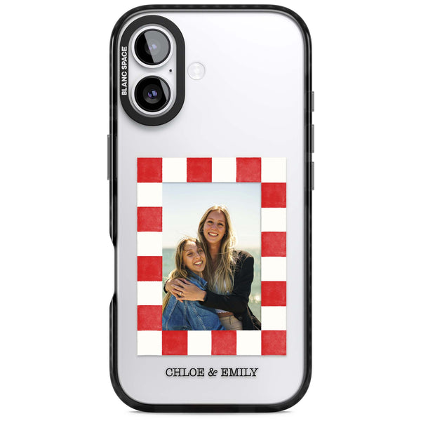 Personalised Red Check Photo