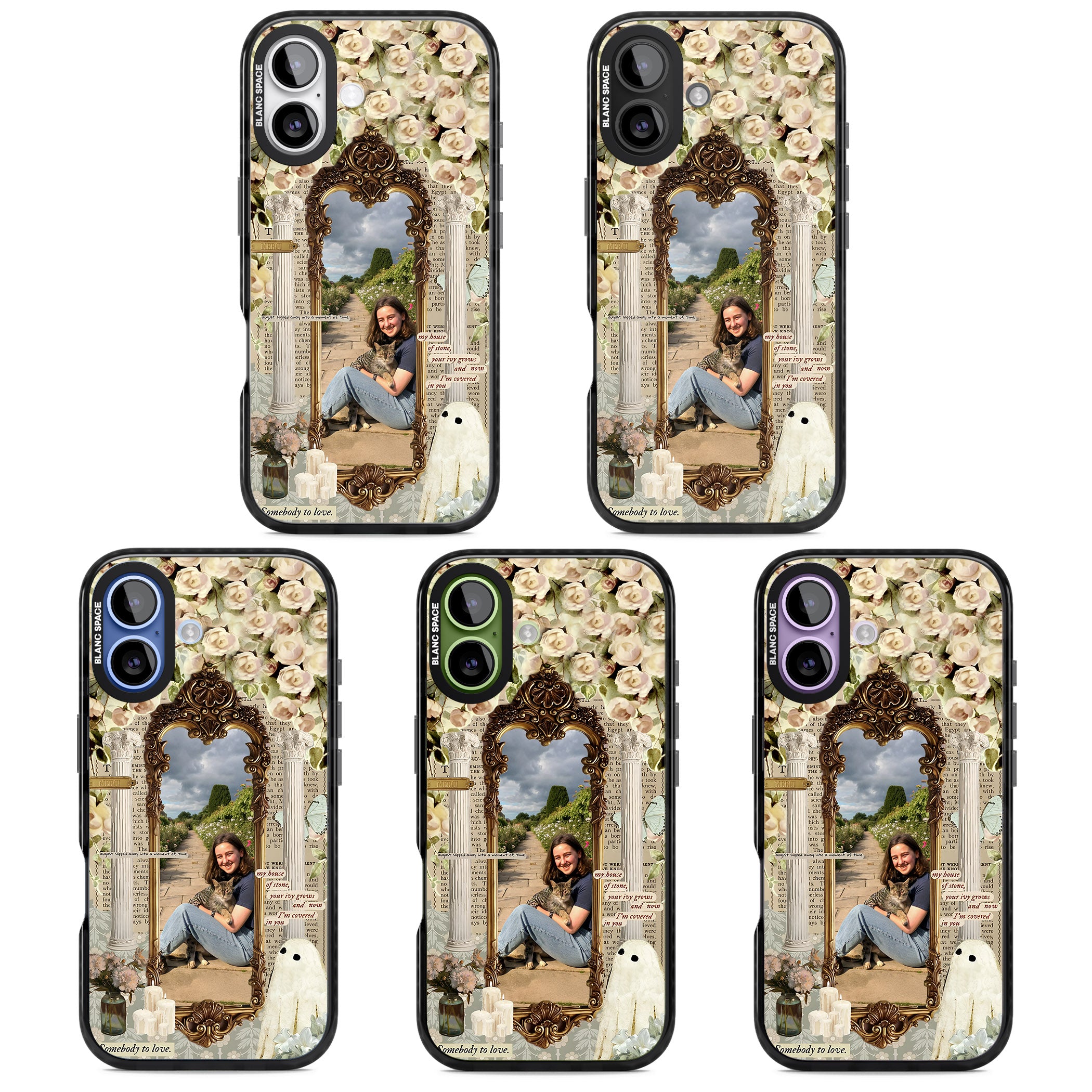 Personalised Soft Vintage Frame iPhone 17 Impact Black Phone Case APT Impact Protection