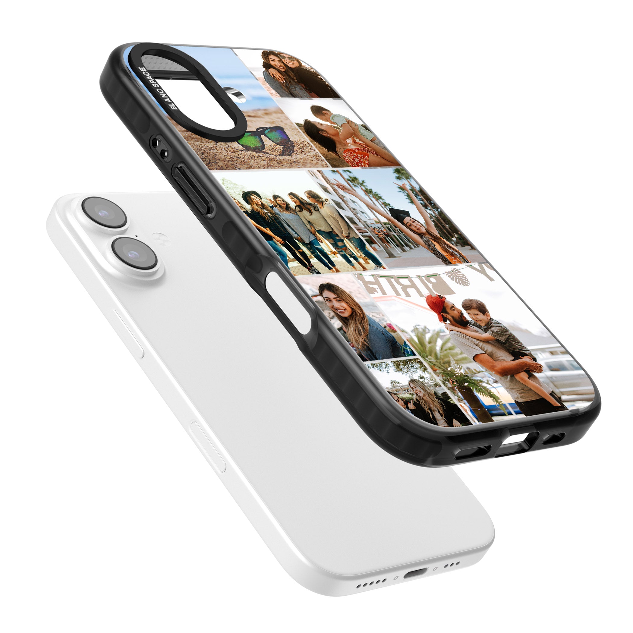 Personalised Photo Grid iPhone 17 Impact Black Phone Case Colours