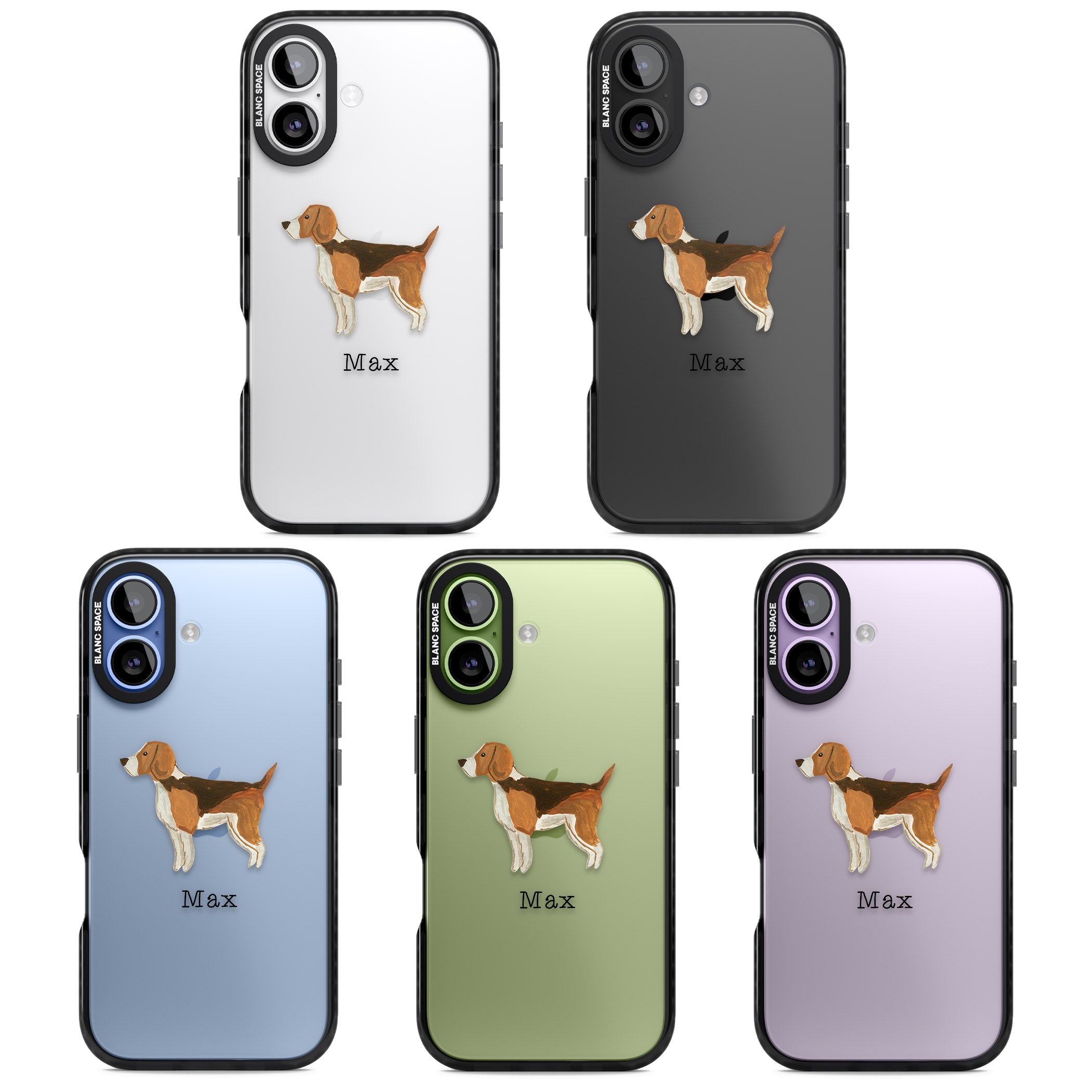 Personalised Beagle iPhone 17 Impact Black Phone Case APT Impact Protection