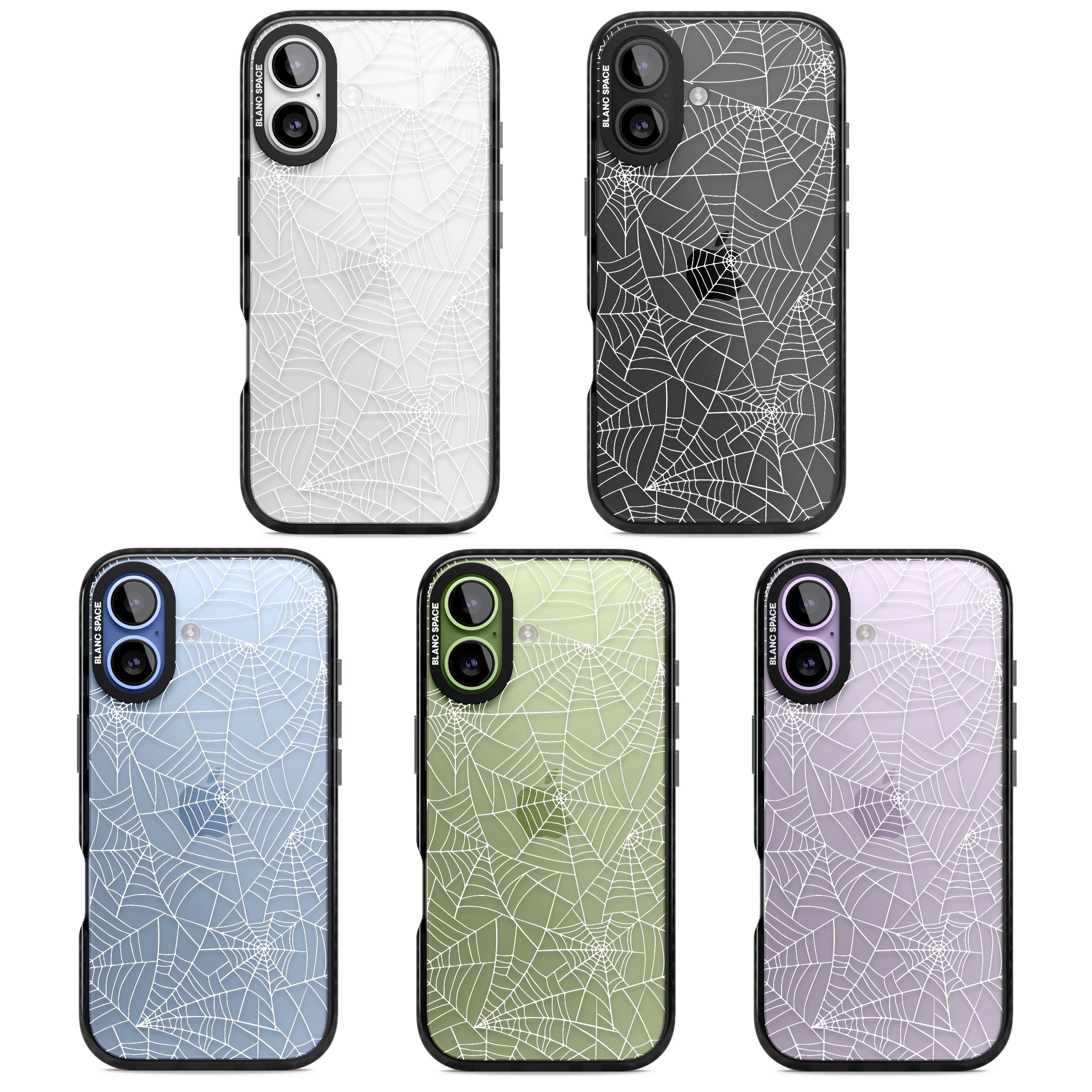 Personalised Spider Webs iPhone 17 Impact Black Phone Case APT Impact Protection