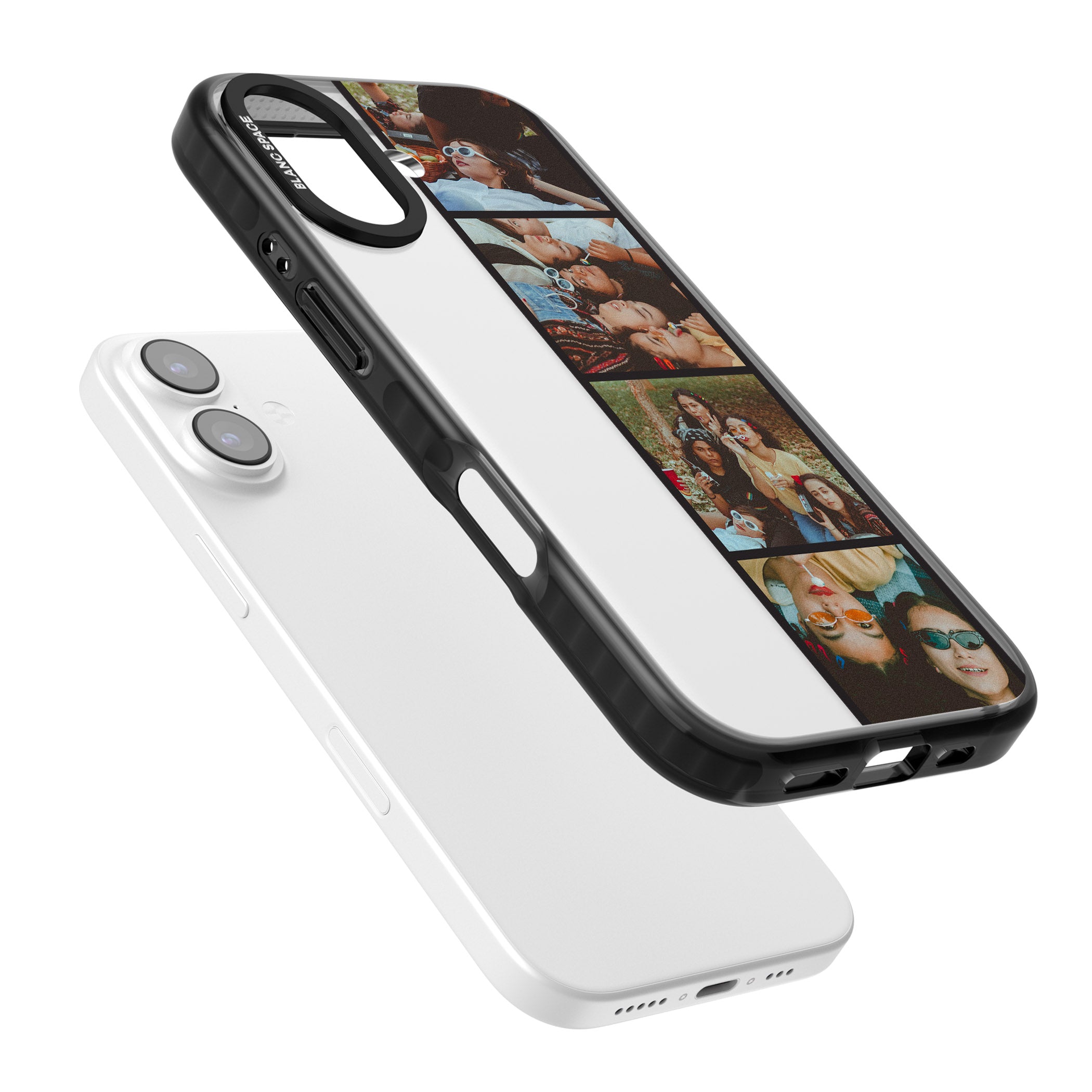 Personalised Photo Strip iPhone 17 Impact Black Phone Case Colours