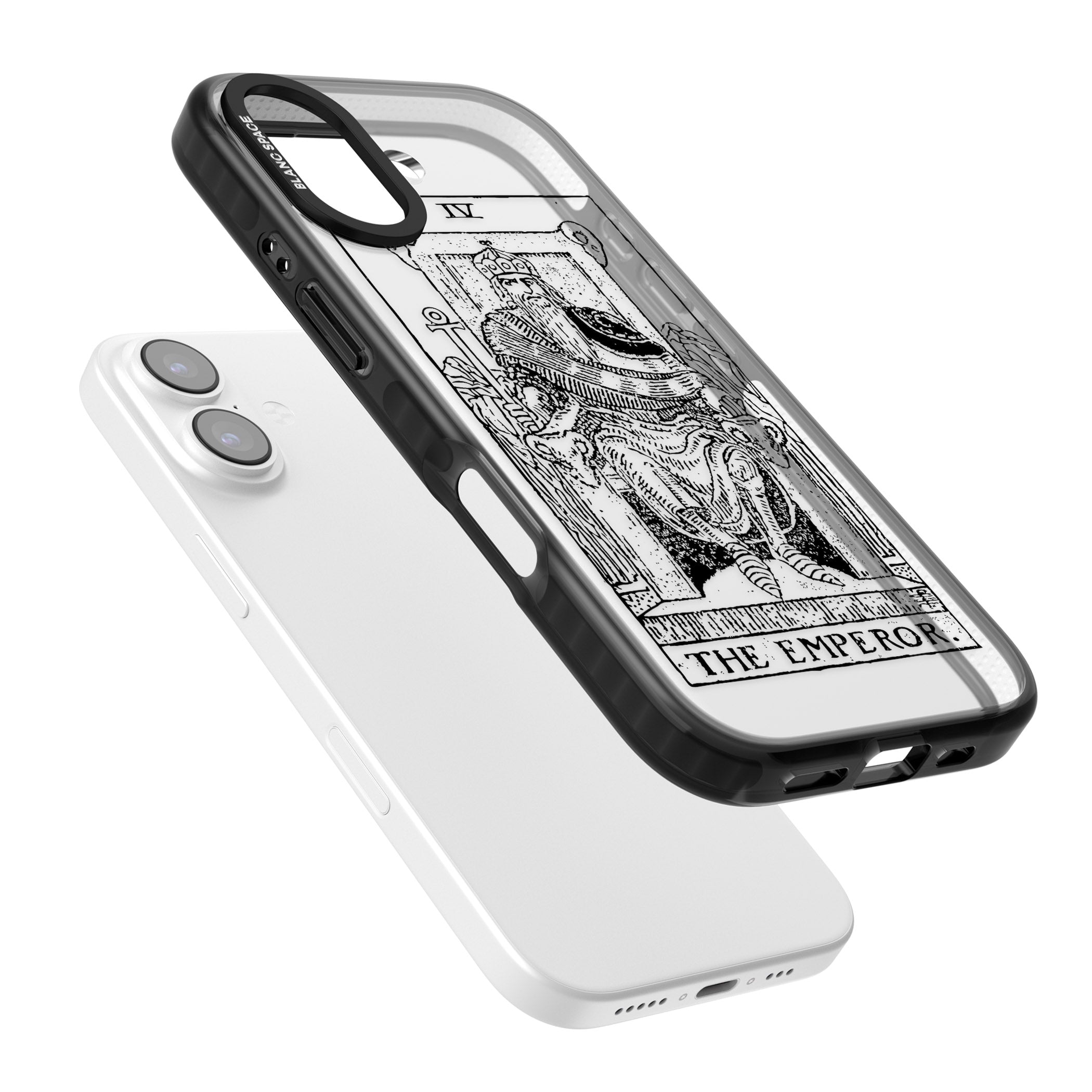 Personalised The Emperor Tarot iPhone 17 Impact Black Phone Case Colours