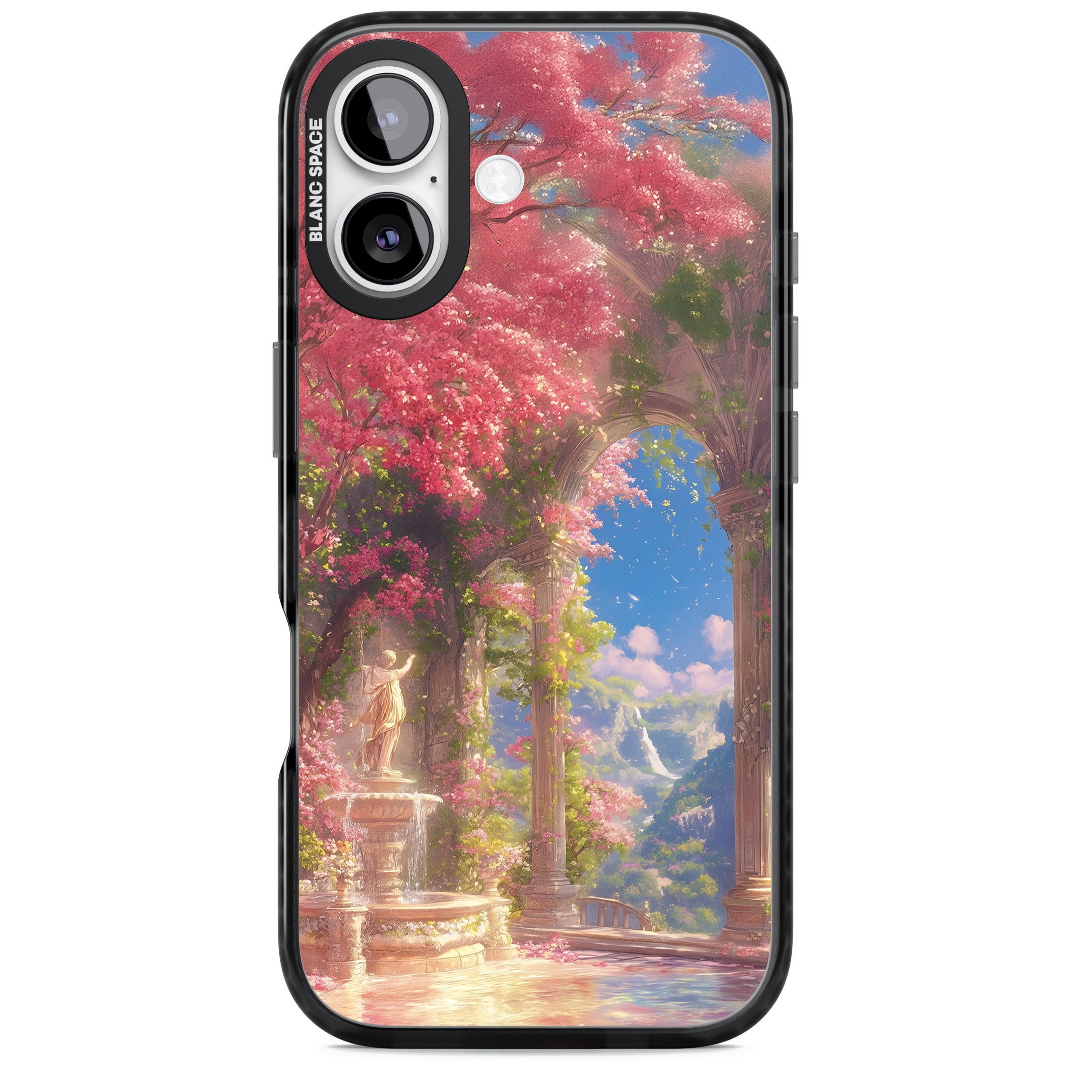 Castle Blossom iPhone 17 Impact Black Phone Case