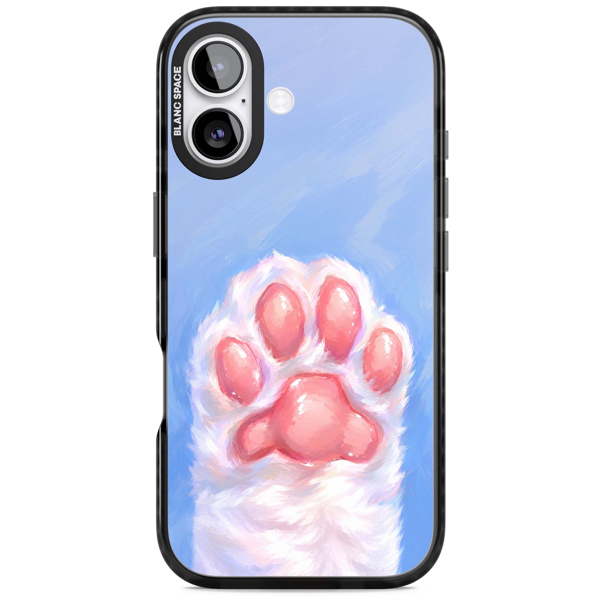 Soft White Paw cute iPhone case | Clear Impact case for iPhone 17