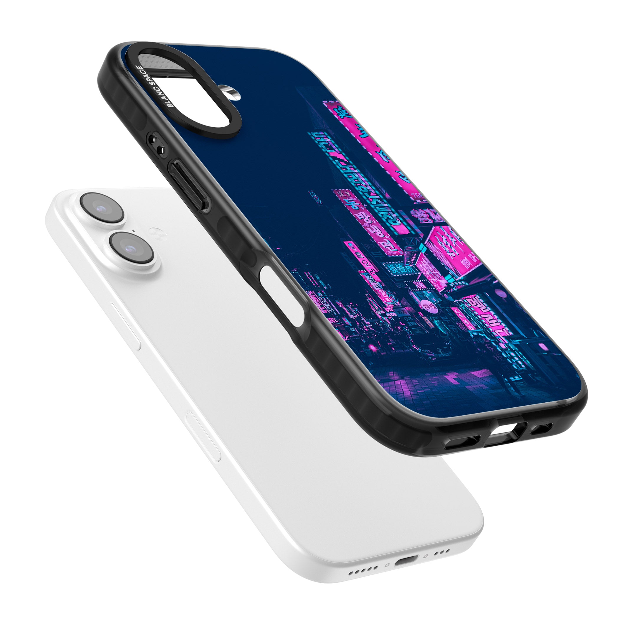 Neon Nights iPhone 17 Impact Black Phone Case Colours
