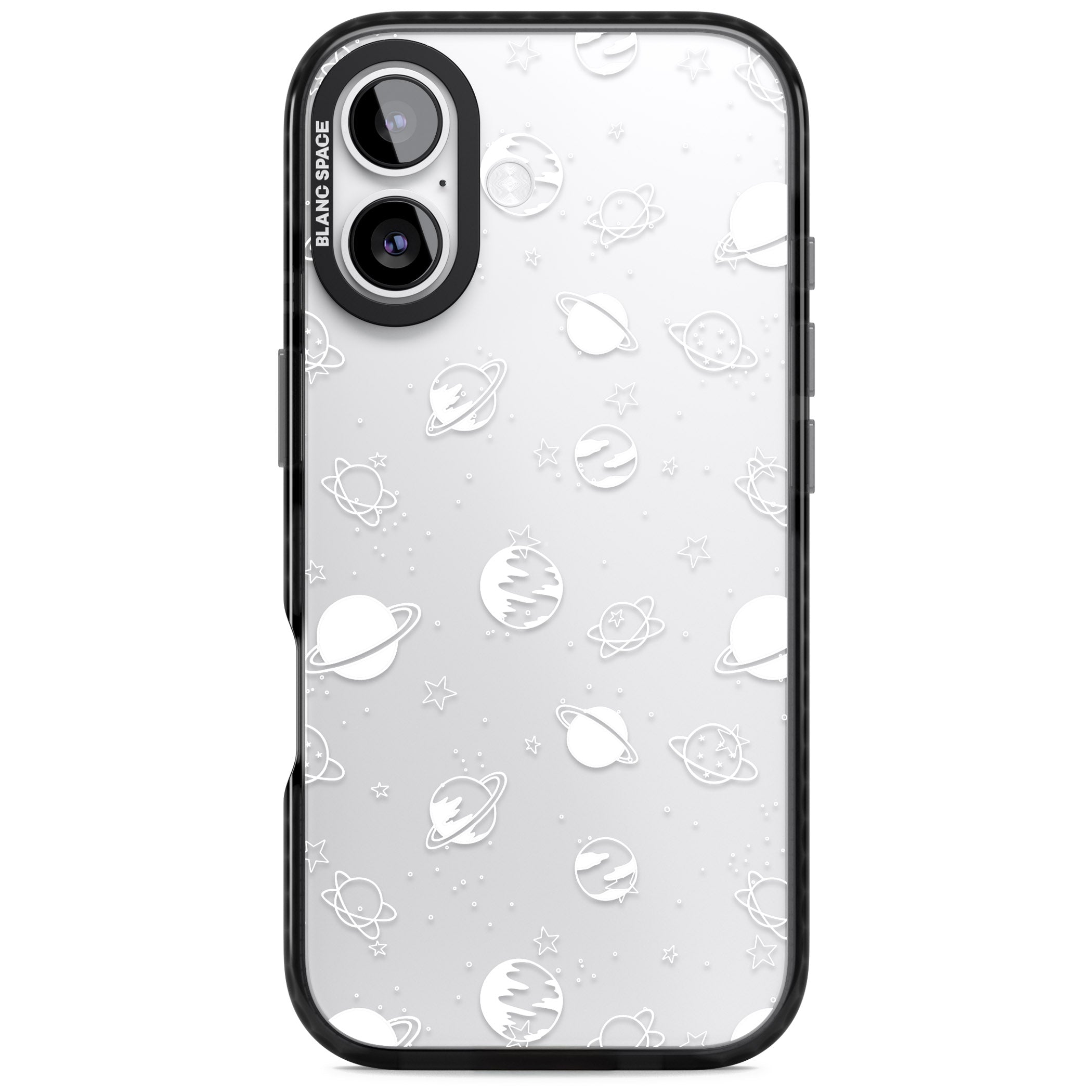 Cosmic Black Planet iPhone 17 Impact Black Phone Case