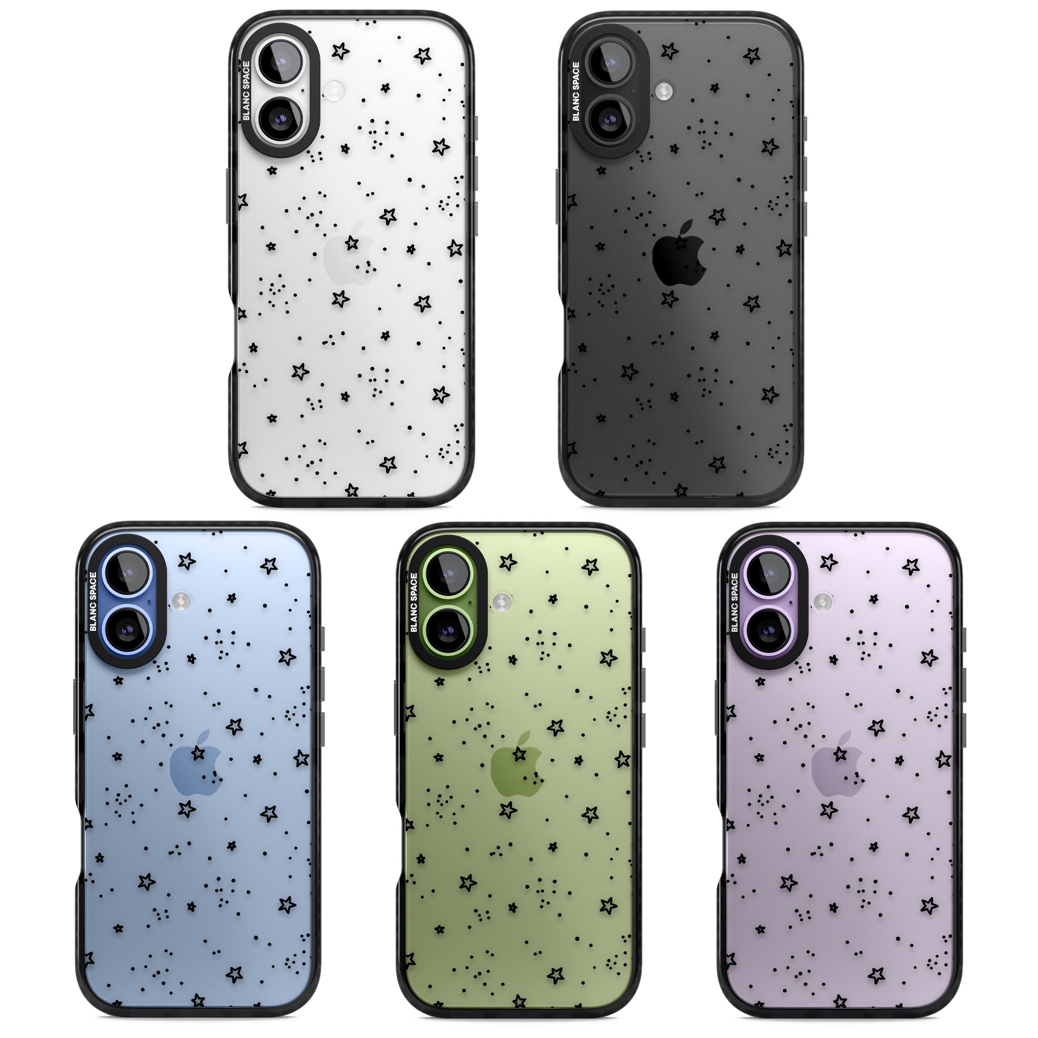 Starry Night Sky iPhone 17 Impact Black Phone Case APT Impact Protection
