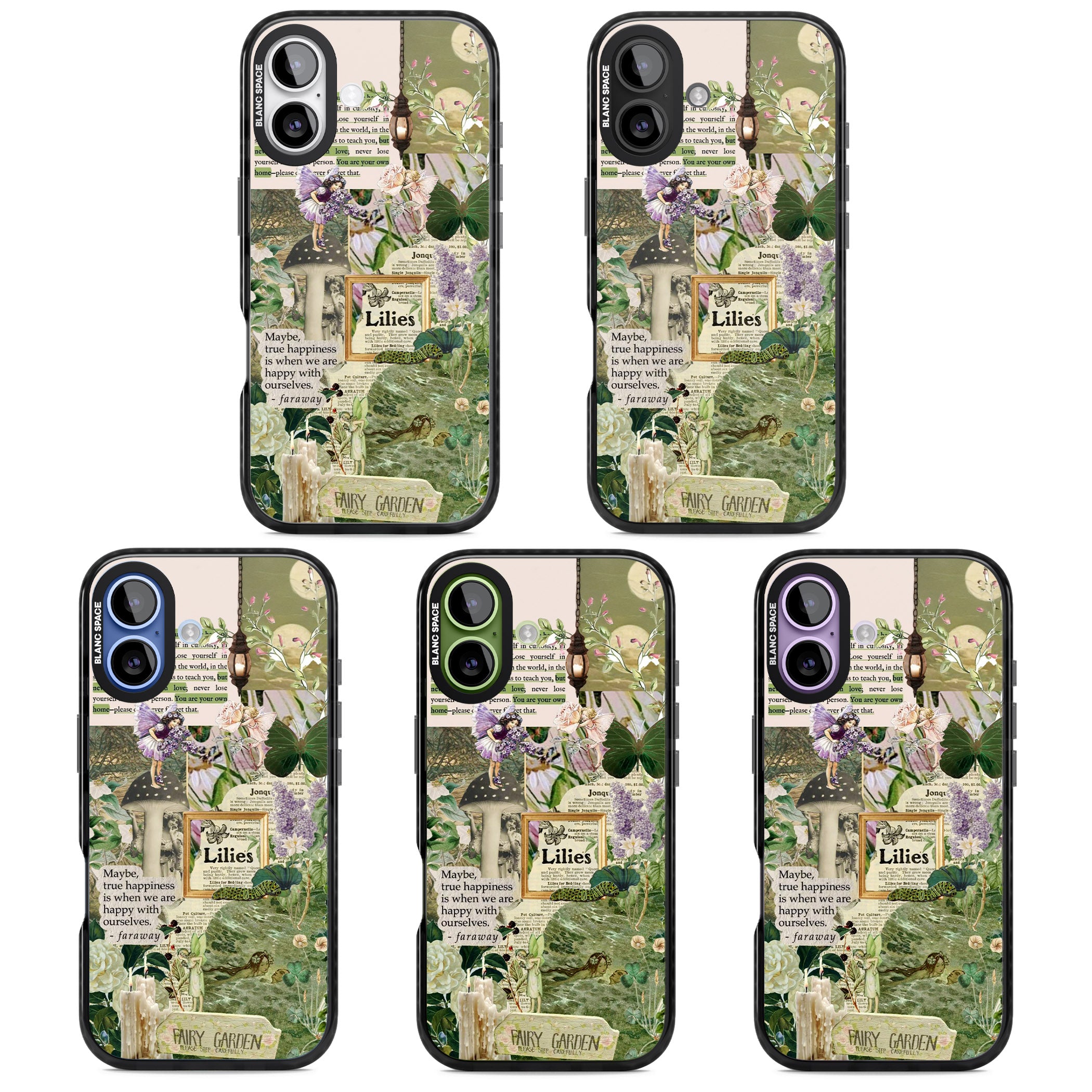 Fairy Garden iPhone 17 Impact Black Phone Case APT Impact Protection