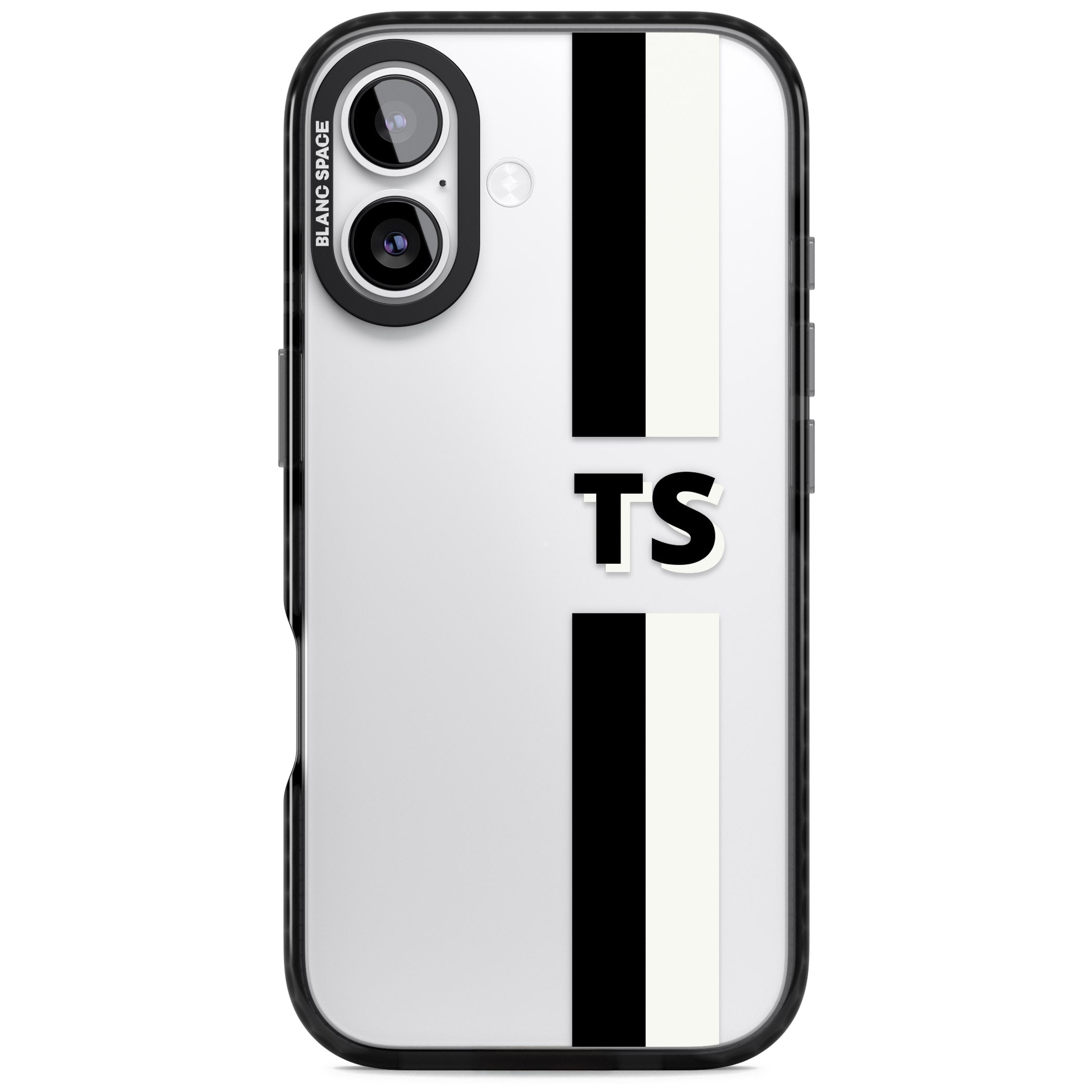 Personalised Black And White Stripe
