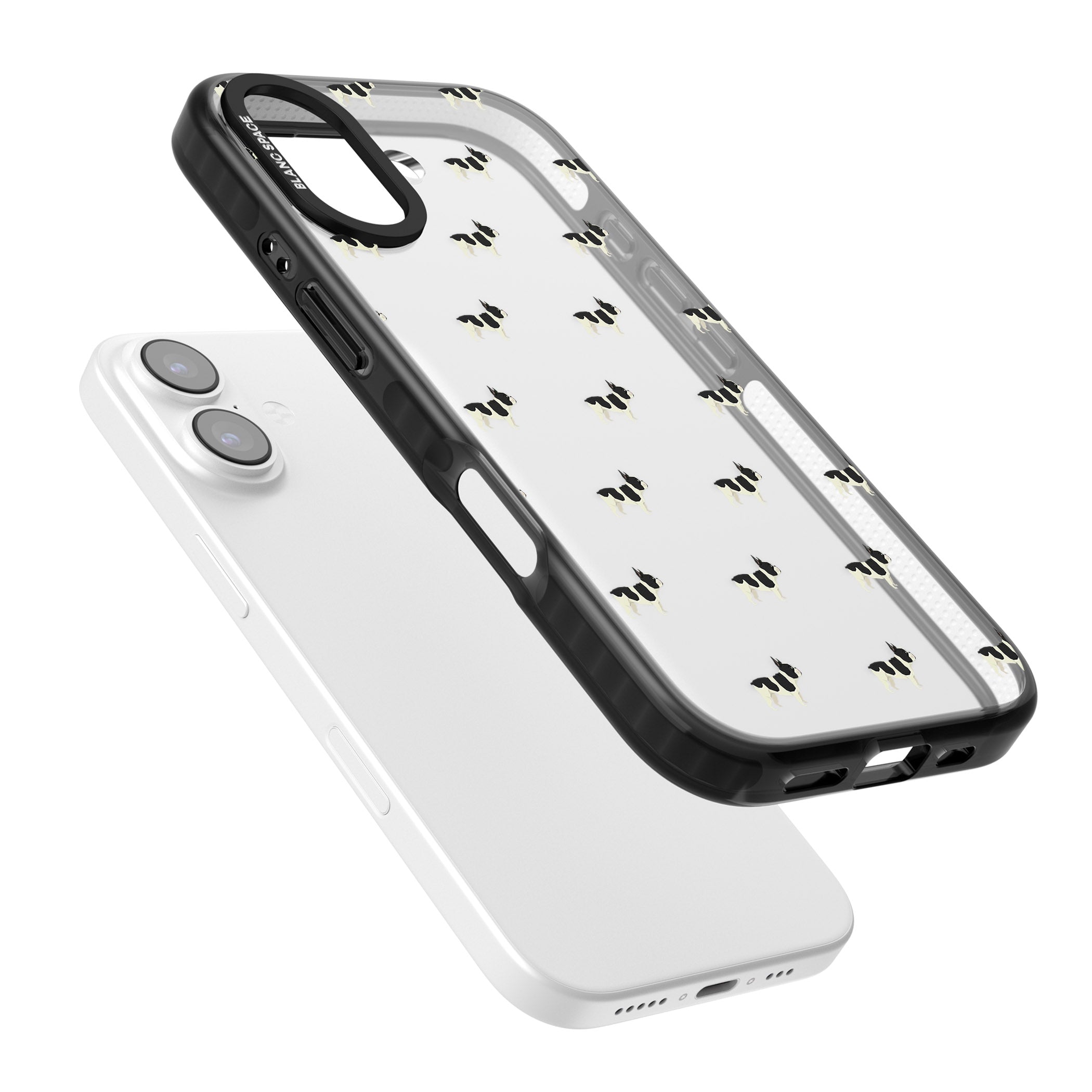 Frenchie Repeat Dog iPhone 17 Impact Black Phone Case Colours