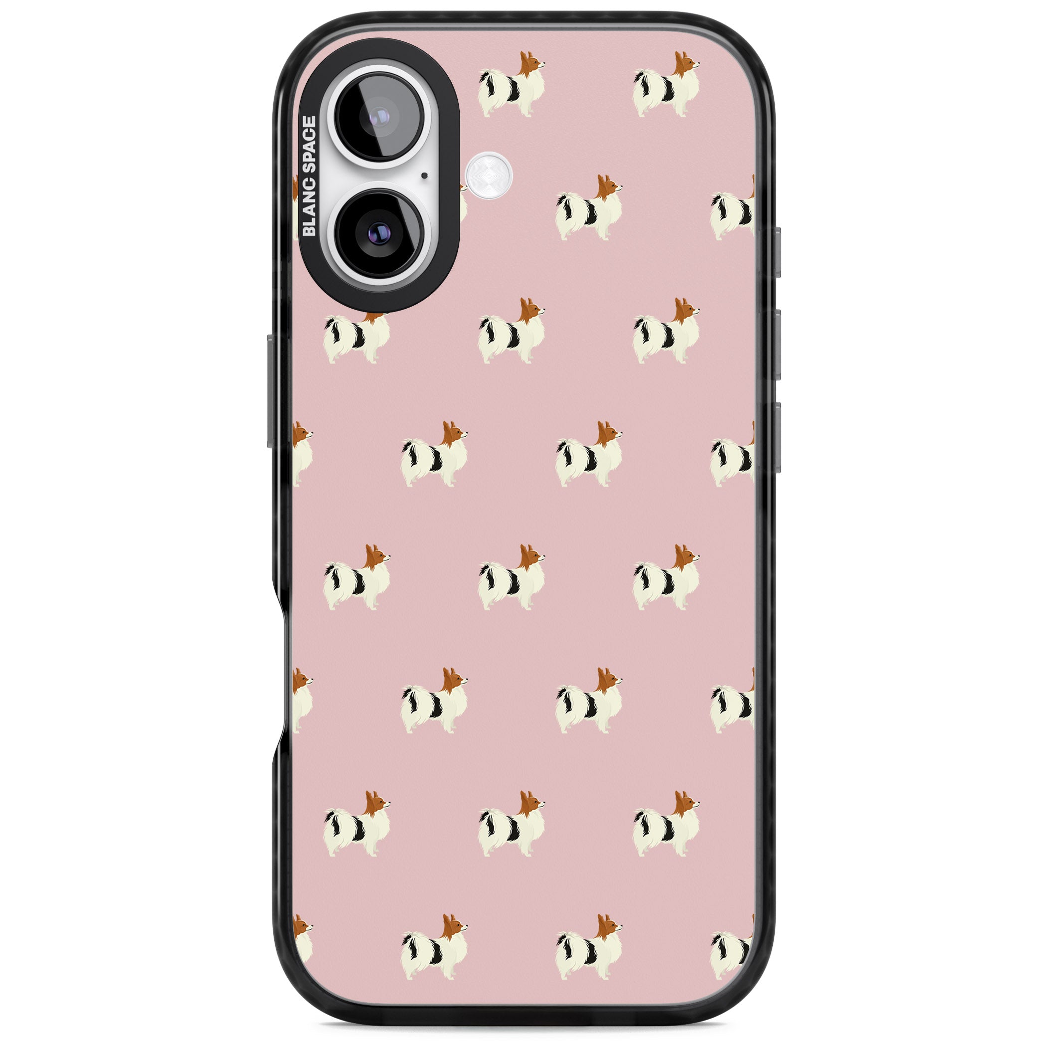 Adorable Dog Print iPhone 17 Impact Black Phone Case