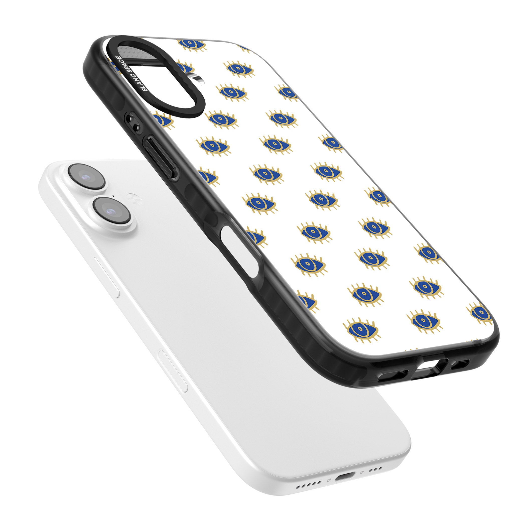 Gold Eye Pattern iPhone 17 Impact Black Phone Case Colours