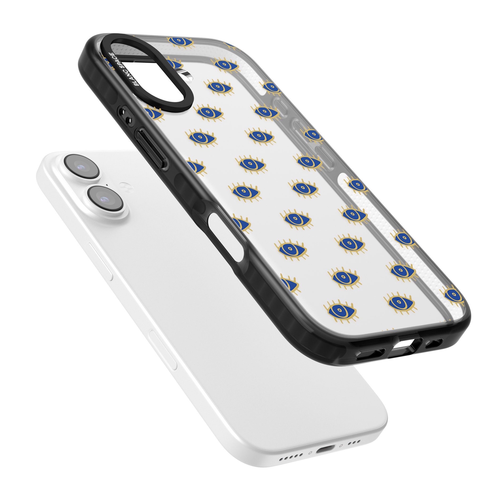 Psychedelic Eyes Pattern Classic iPhone 17 Impact Black Phone Case Colours