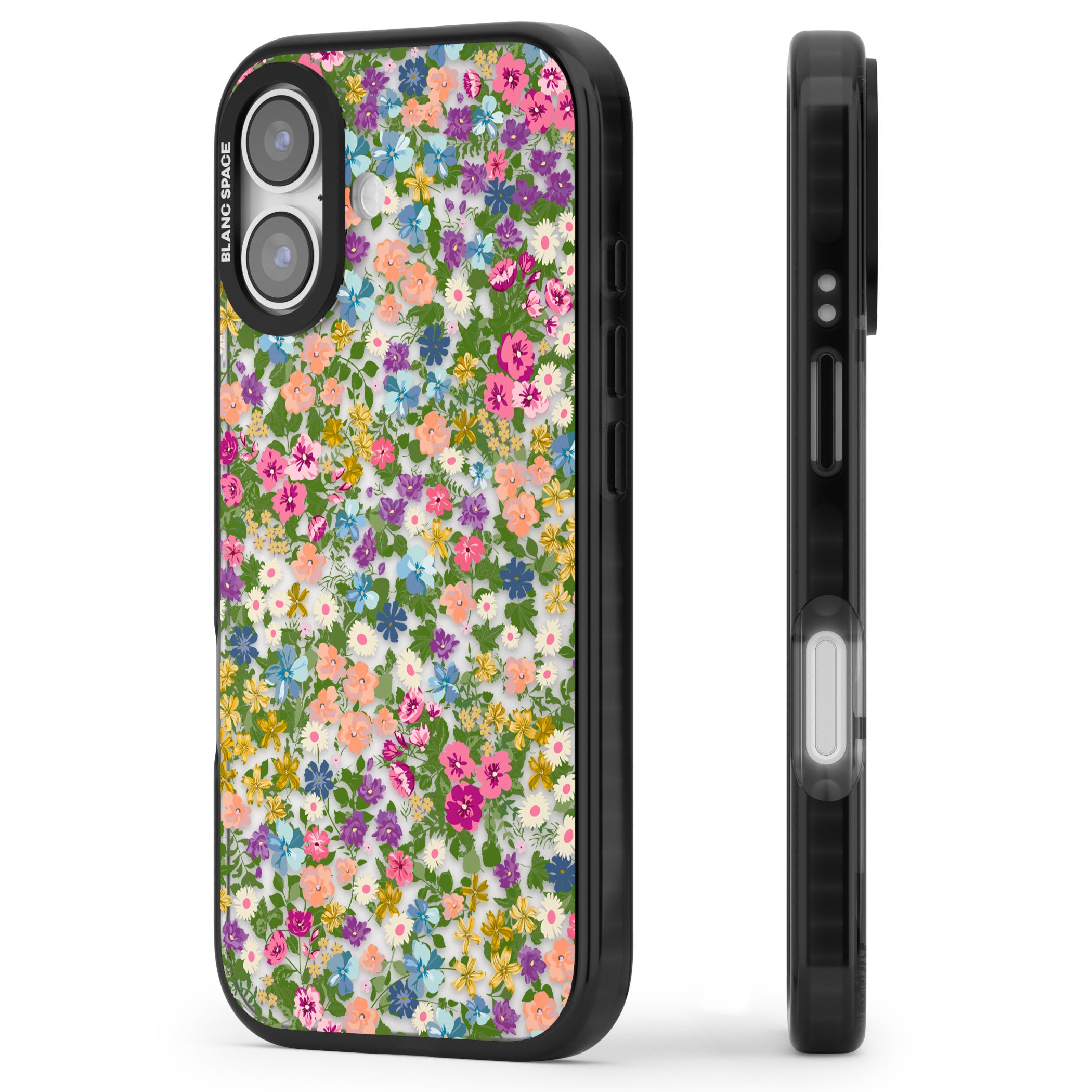 Tuscan Meadow iPhone 17 Impact Black Phone Case Side Profile