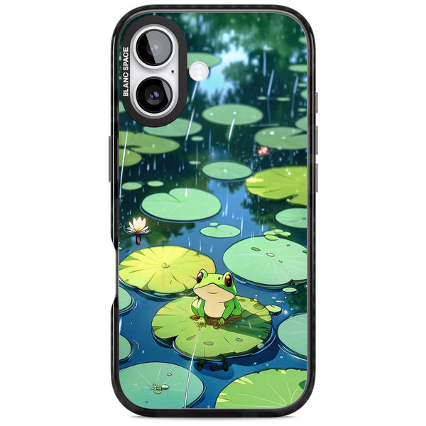 Frog In Lily Pond