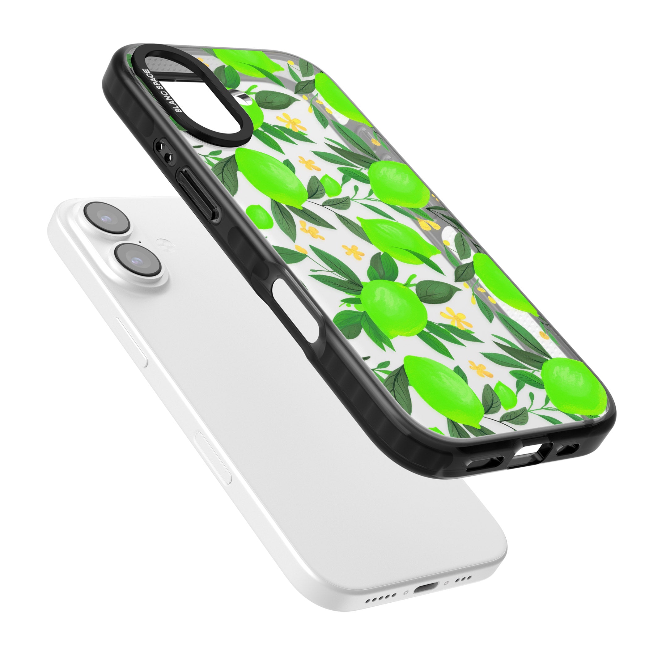 Lime Pattern iPhone 17 Impact Black Phone Case Colours