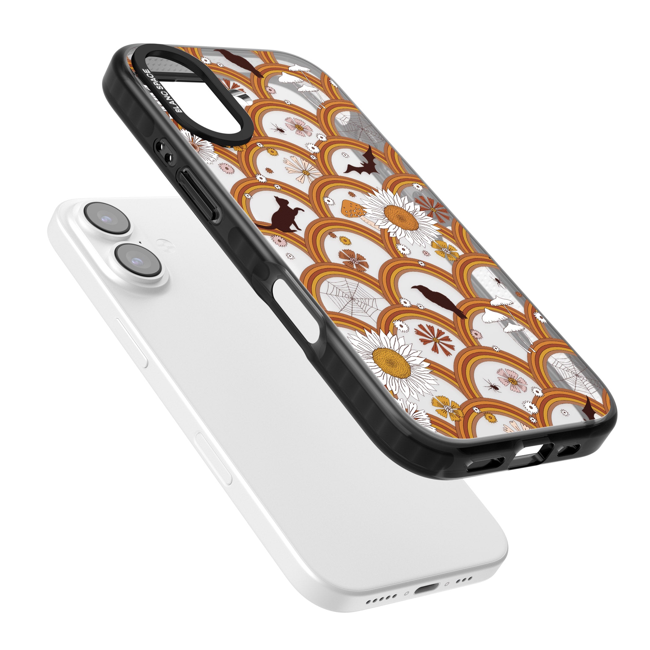 Halloween Rainbows iPhone 17 Impact Black Phone Case Colours
