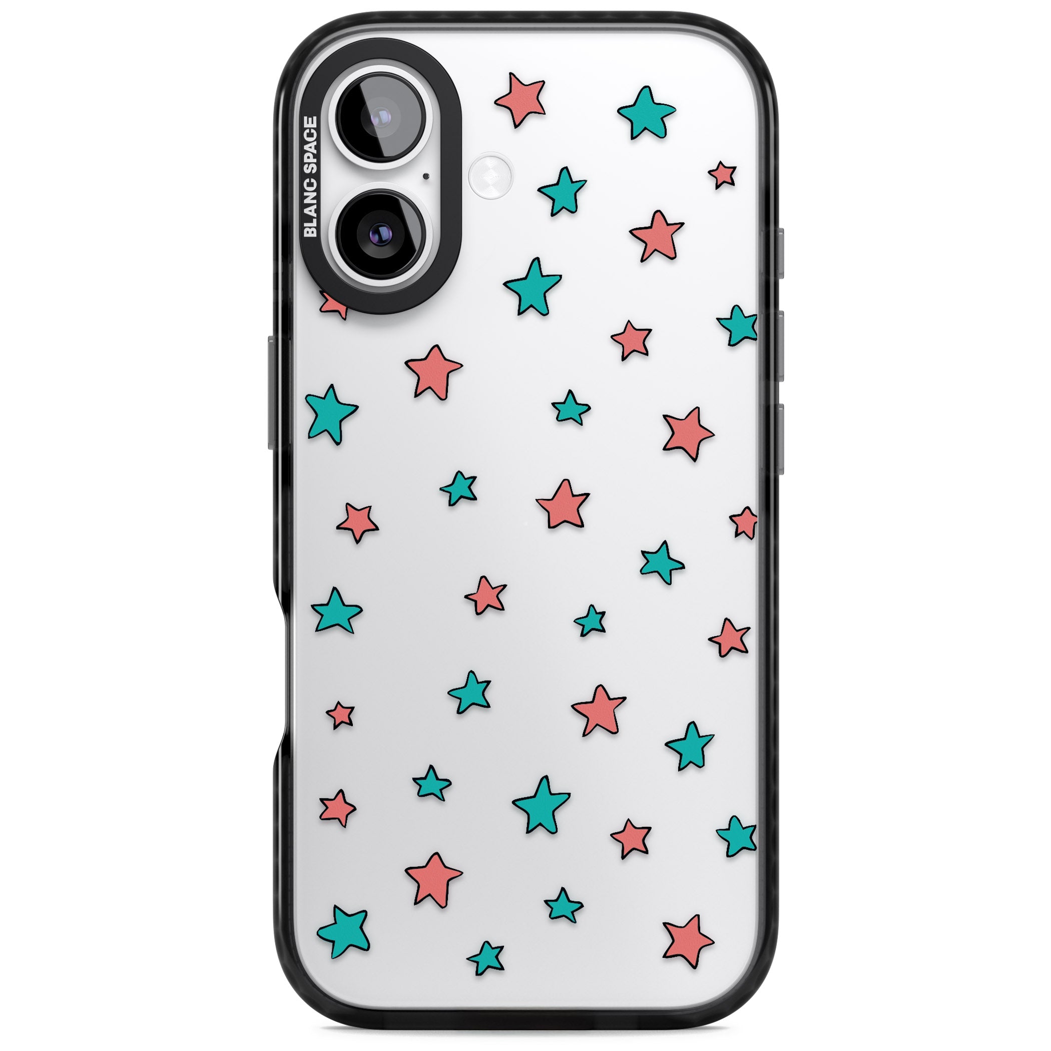Heartstopper Stars Pattern iPhone 17 Impact Black Phone Case
