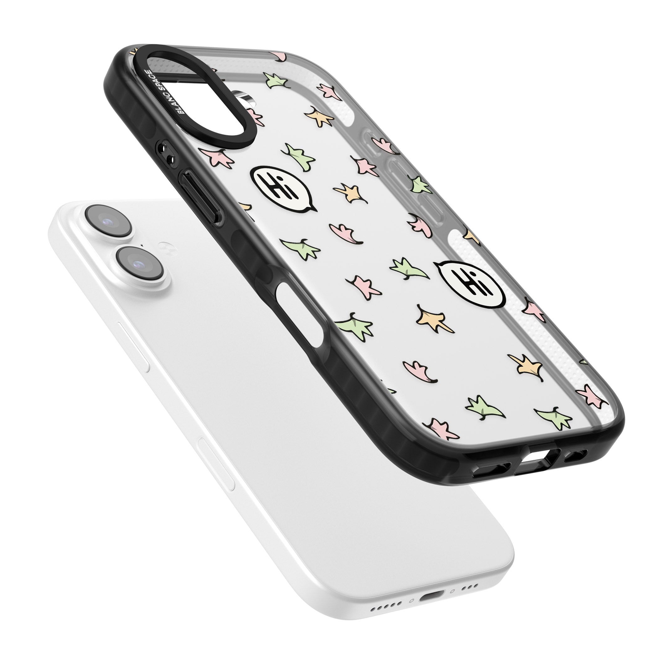 Heartstopper Leaves Pattern iPhone 17 Impact Black Phone Case Colours