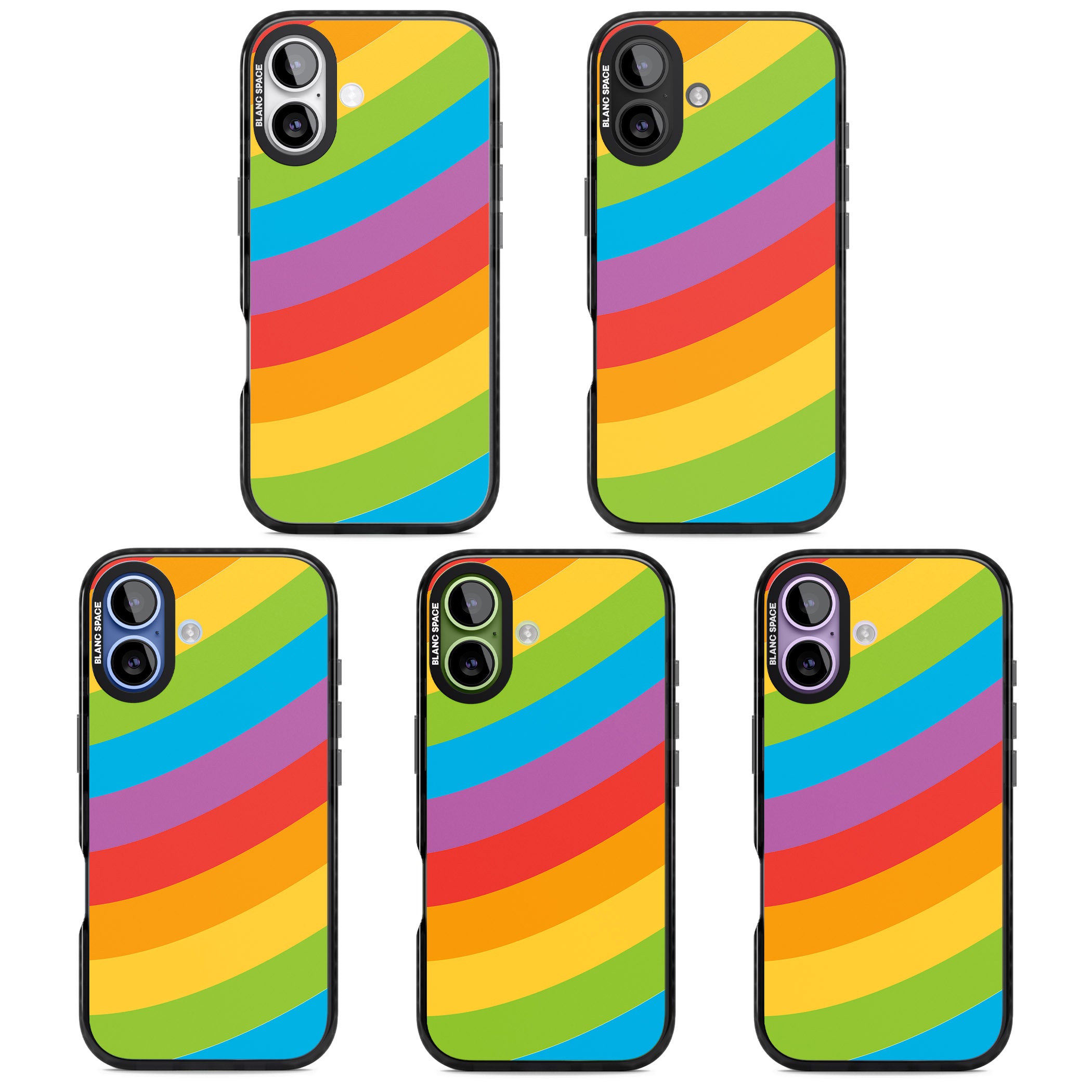 Lucky Rainbow iPhone 17 Impact Black Phone Case APT Impact Protection