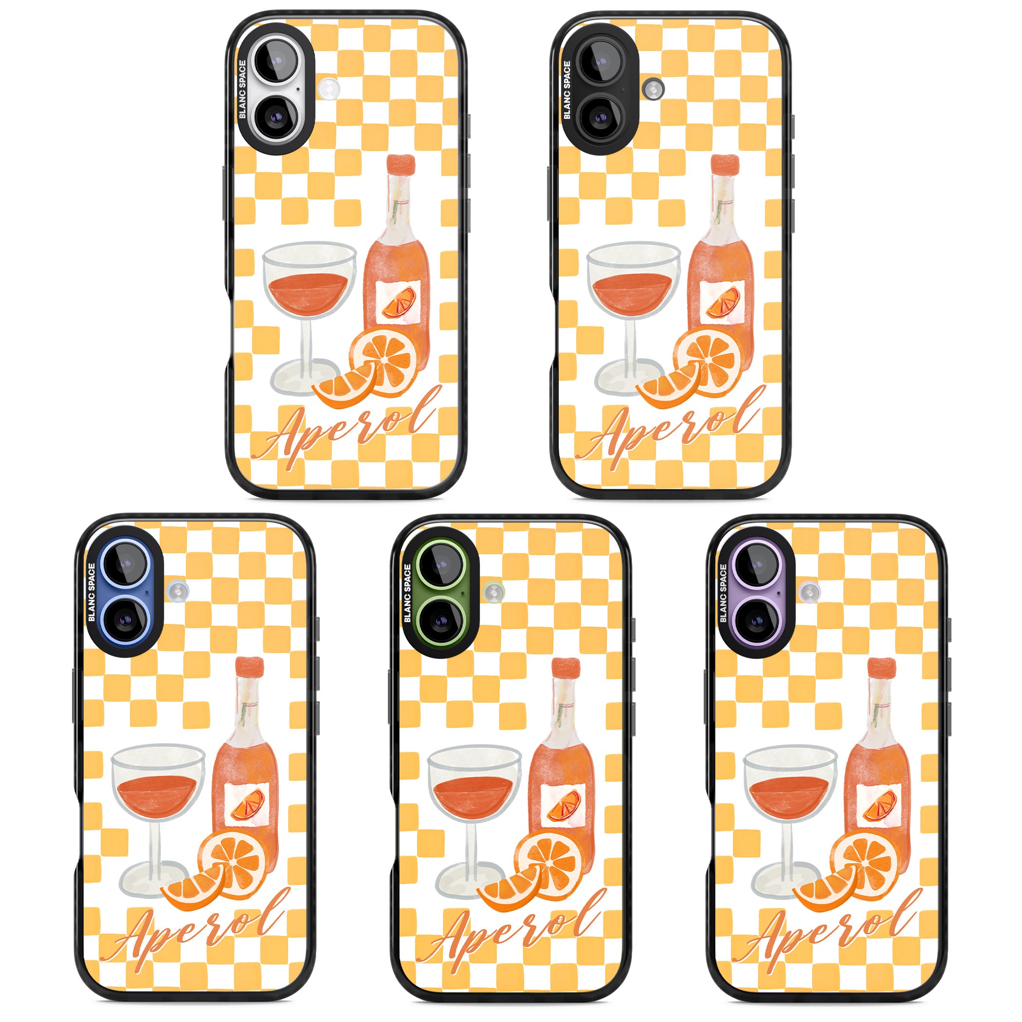 Checked Spritz iPhone 17 Impact Black Phone Case APT Impact Protection