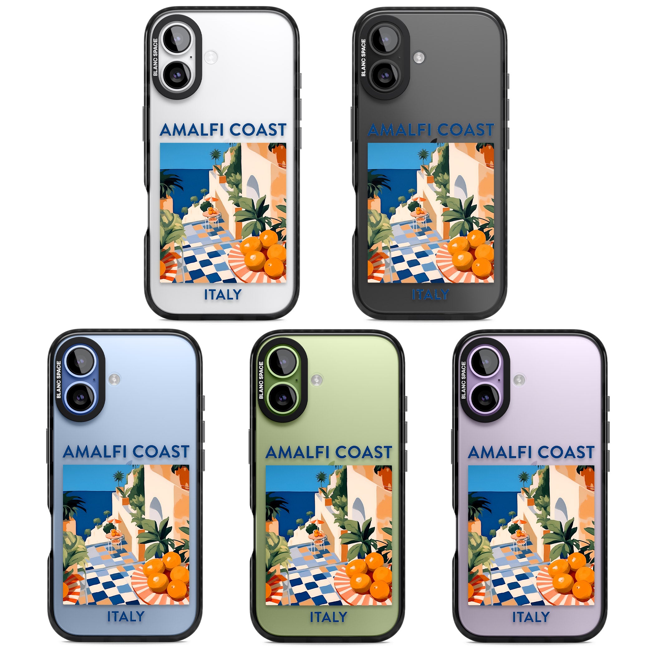Amalfi Coast iPhone 17 Impact Black Phone Case APT Impact Protection