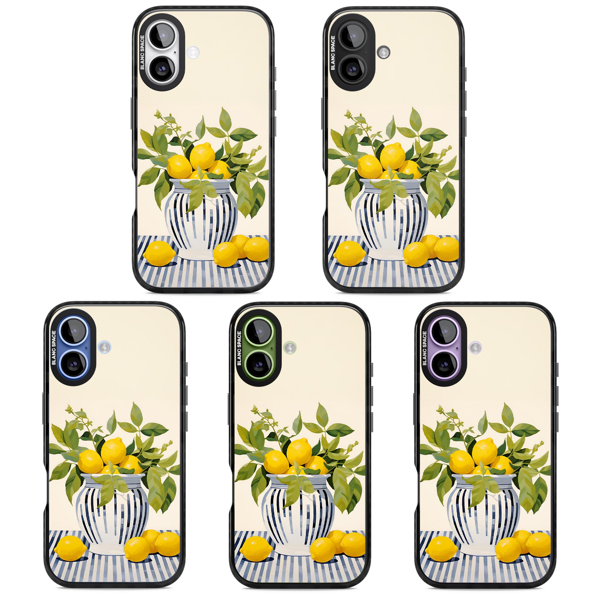 Lemon Plant Vase iPhone 17 Impact Black Phone Case APT Impact Protection