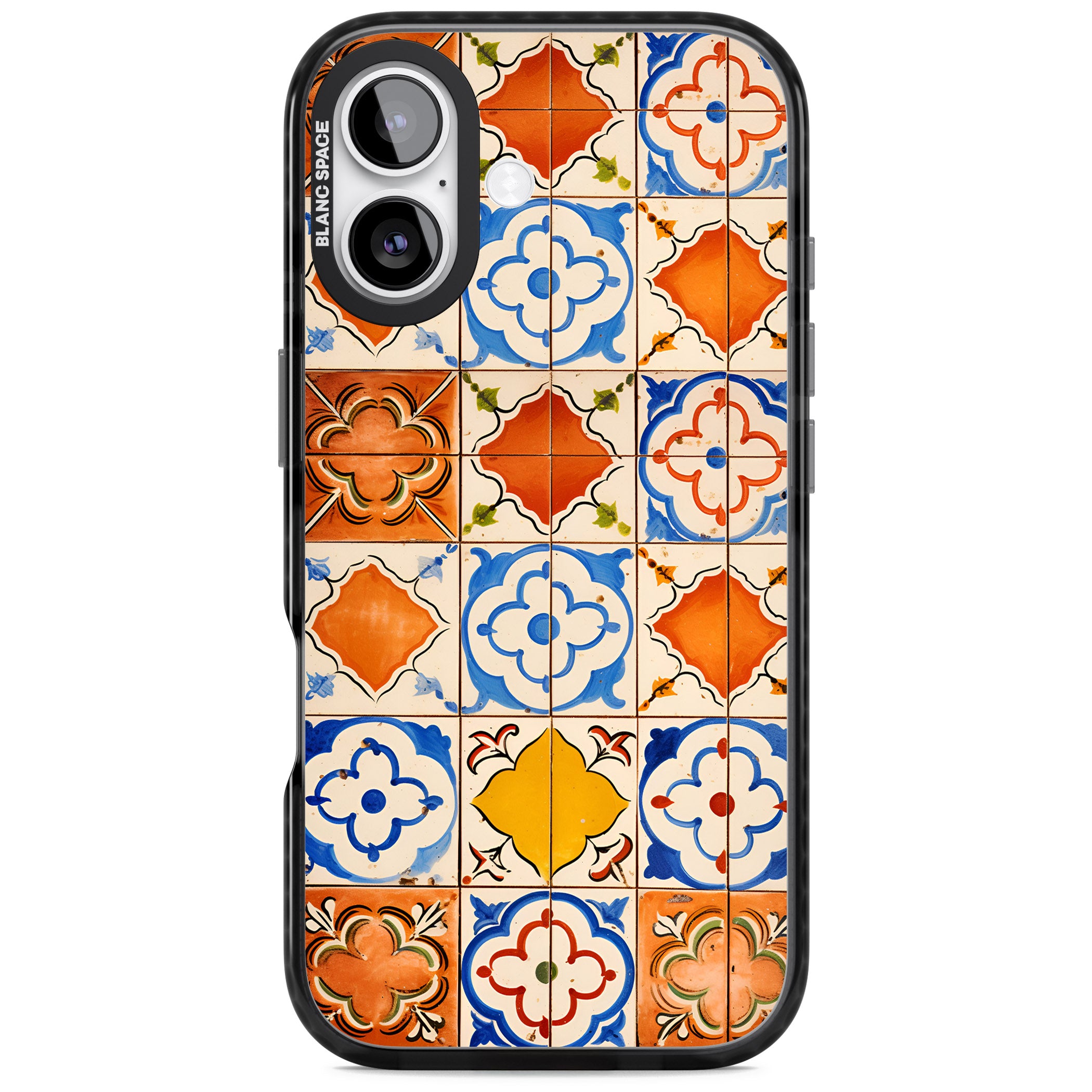 Spanish Mosaic Tiles iPhone 17 Impact Black Phone Case