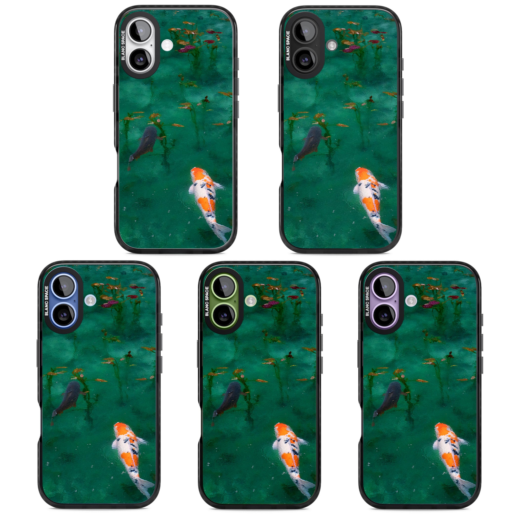 Koi Fish iPhone 17 Impact Black Phone Case APT Impact Protection