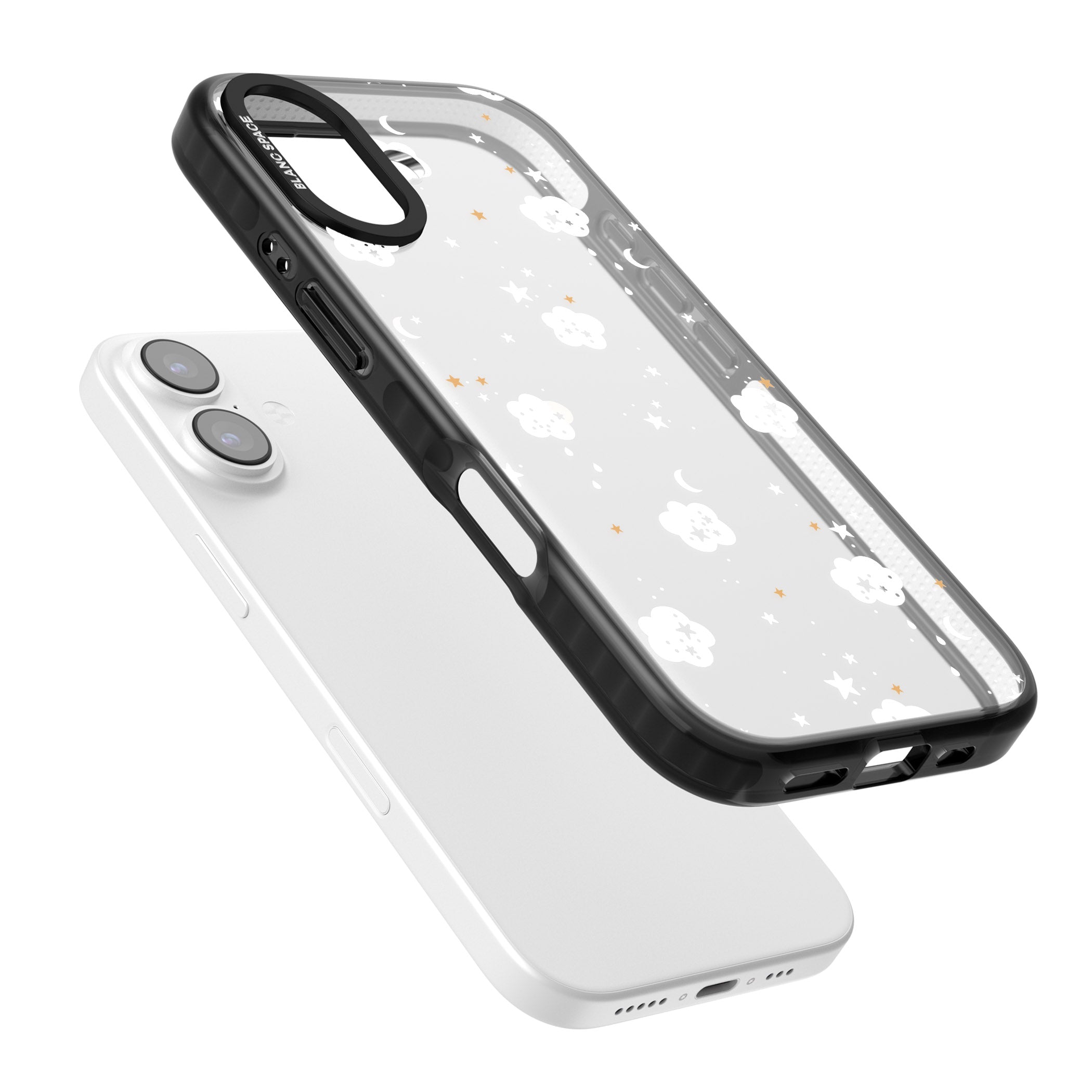 Starry Night Cloud iPhone 17 Impact Black Phone Case Colours
