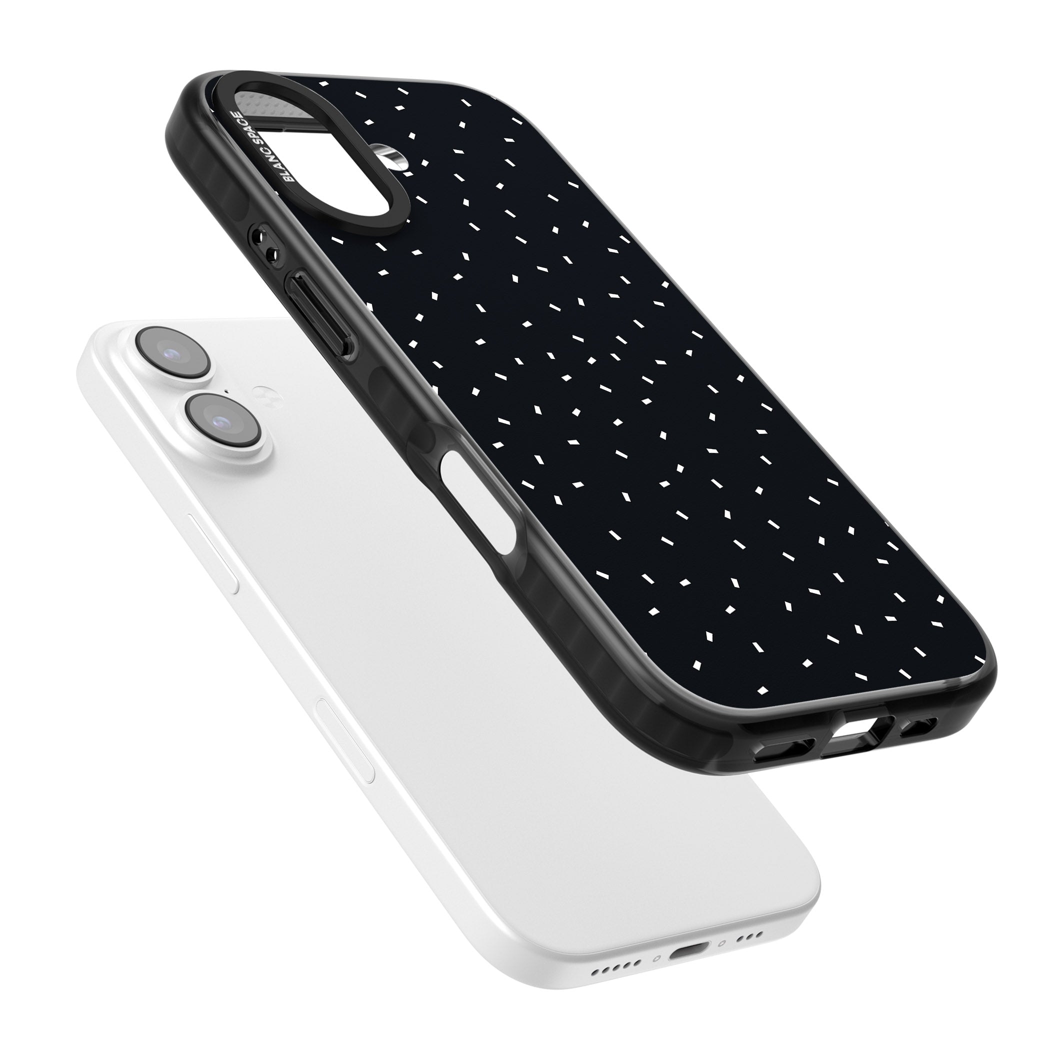 Confetti (Black) iPhone 17 Impact Black Phone Case Colours