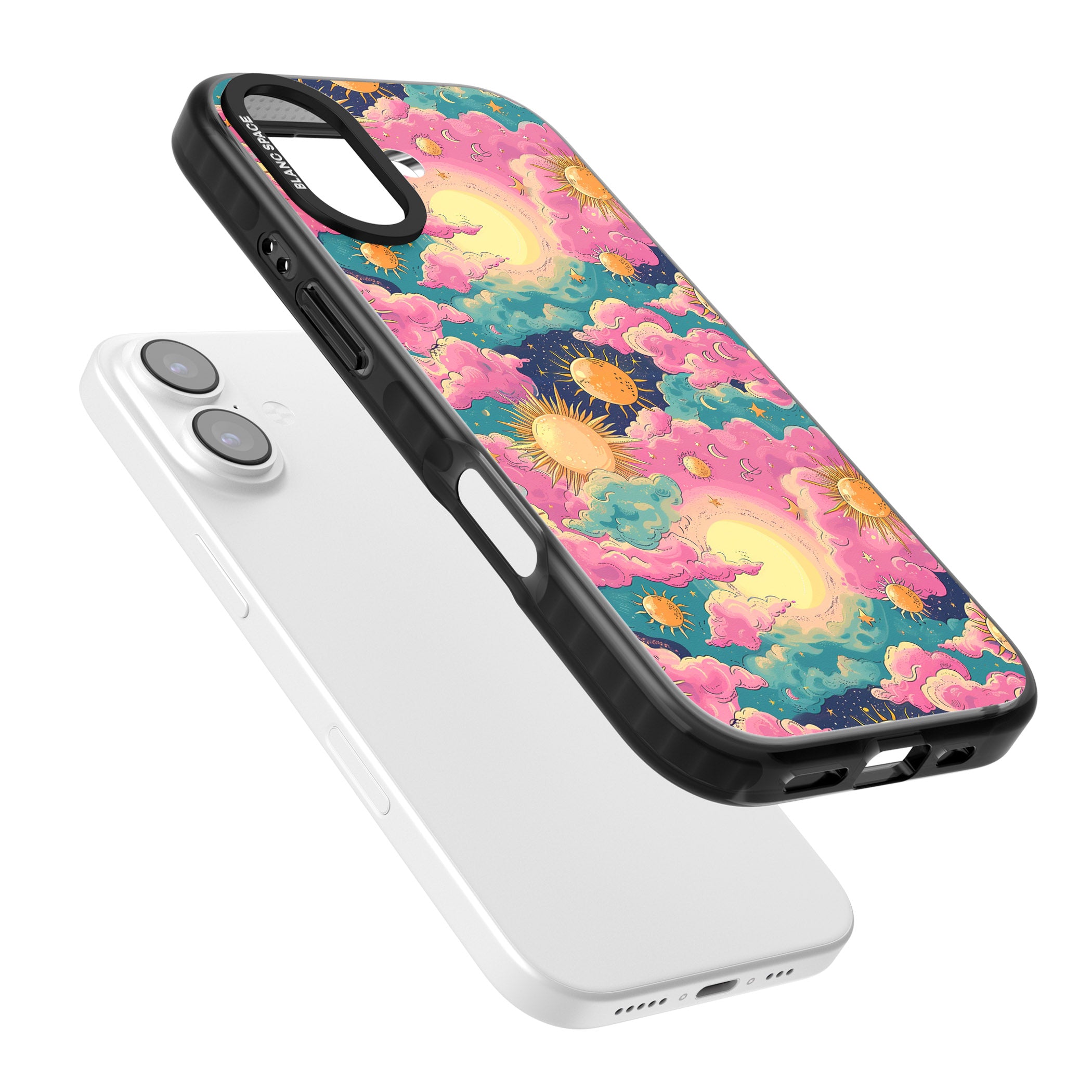 Starlight Clouds iPhone 17 Impact Pro Black Phone Case Colours