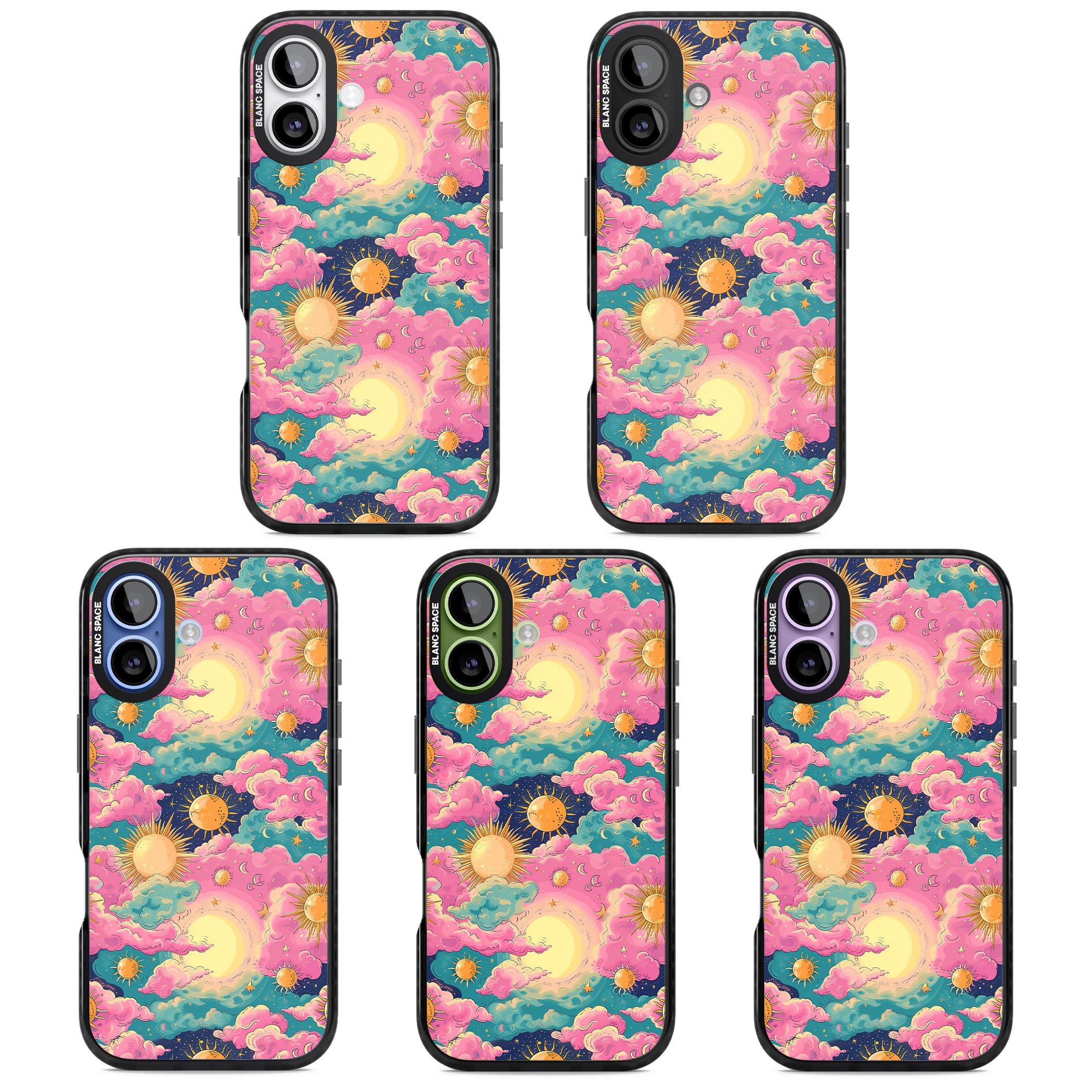 Starlight Clouds iPhone 17 Impact Pro Black Phone Case APT Impact Protection