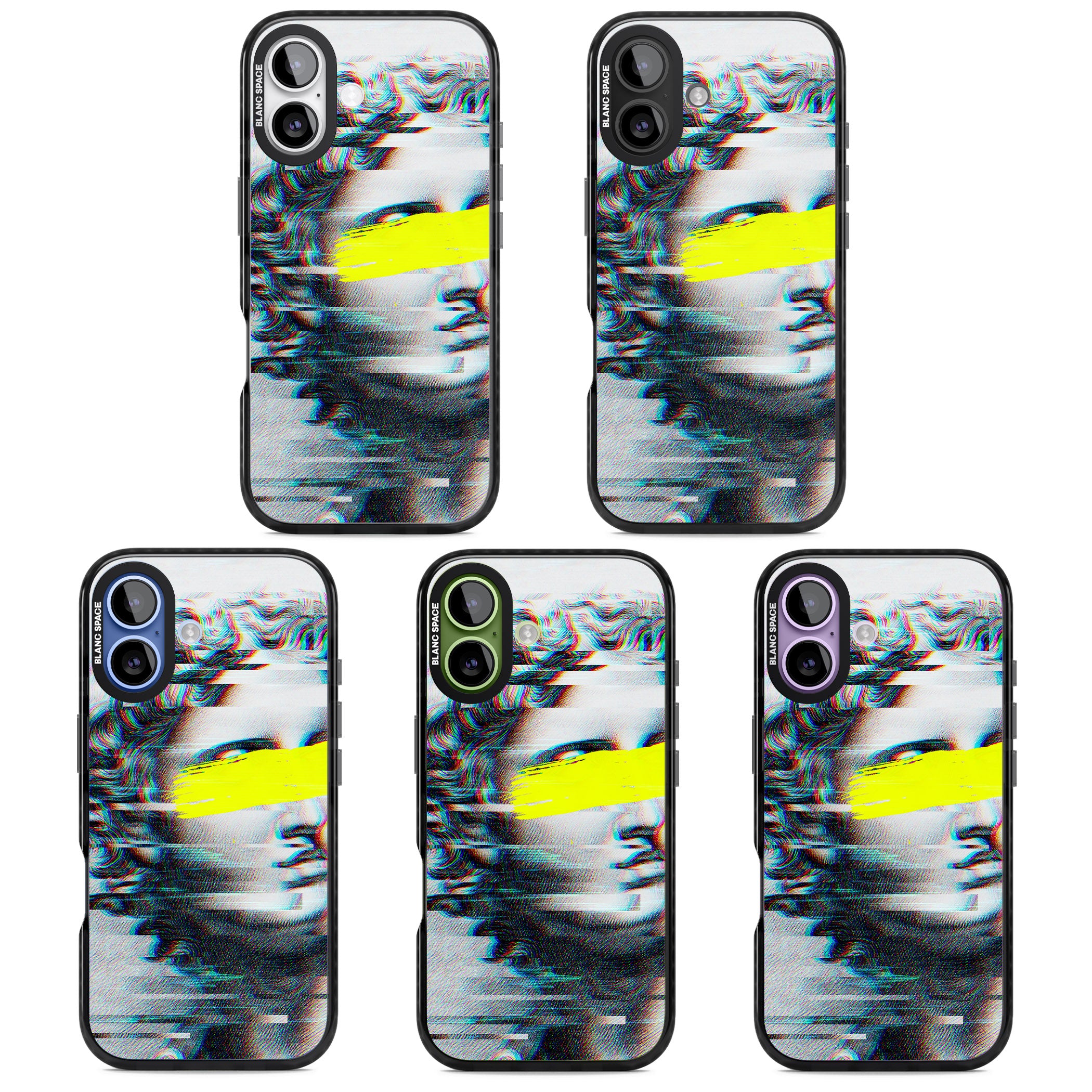 Glitched Fragment iPhone 17 Impact Pro Black Phone Case APT Impact Protection
