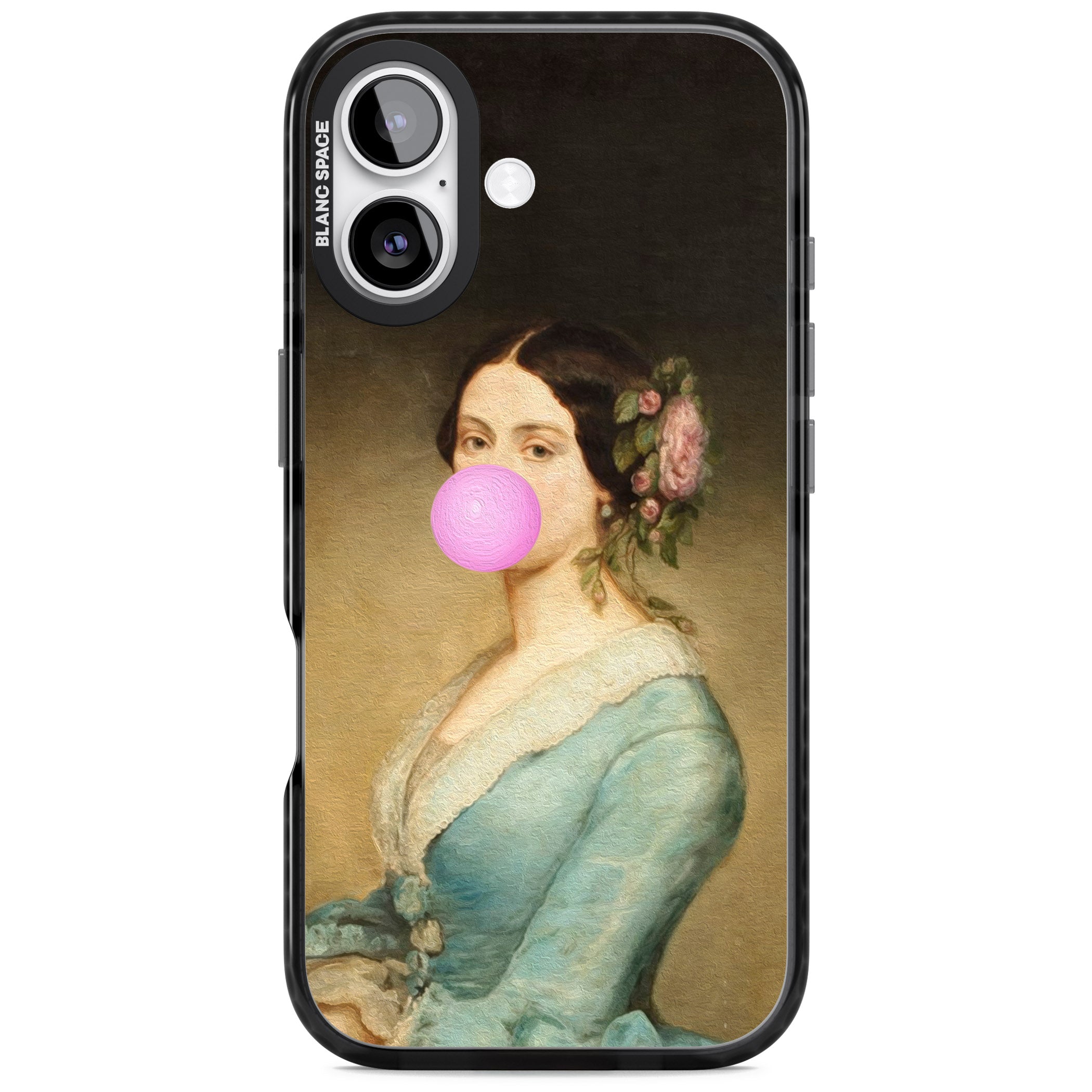 Bubblegum Renaissance iPhone 17 Impact Pro Black Phone Case