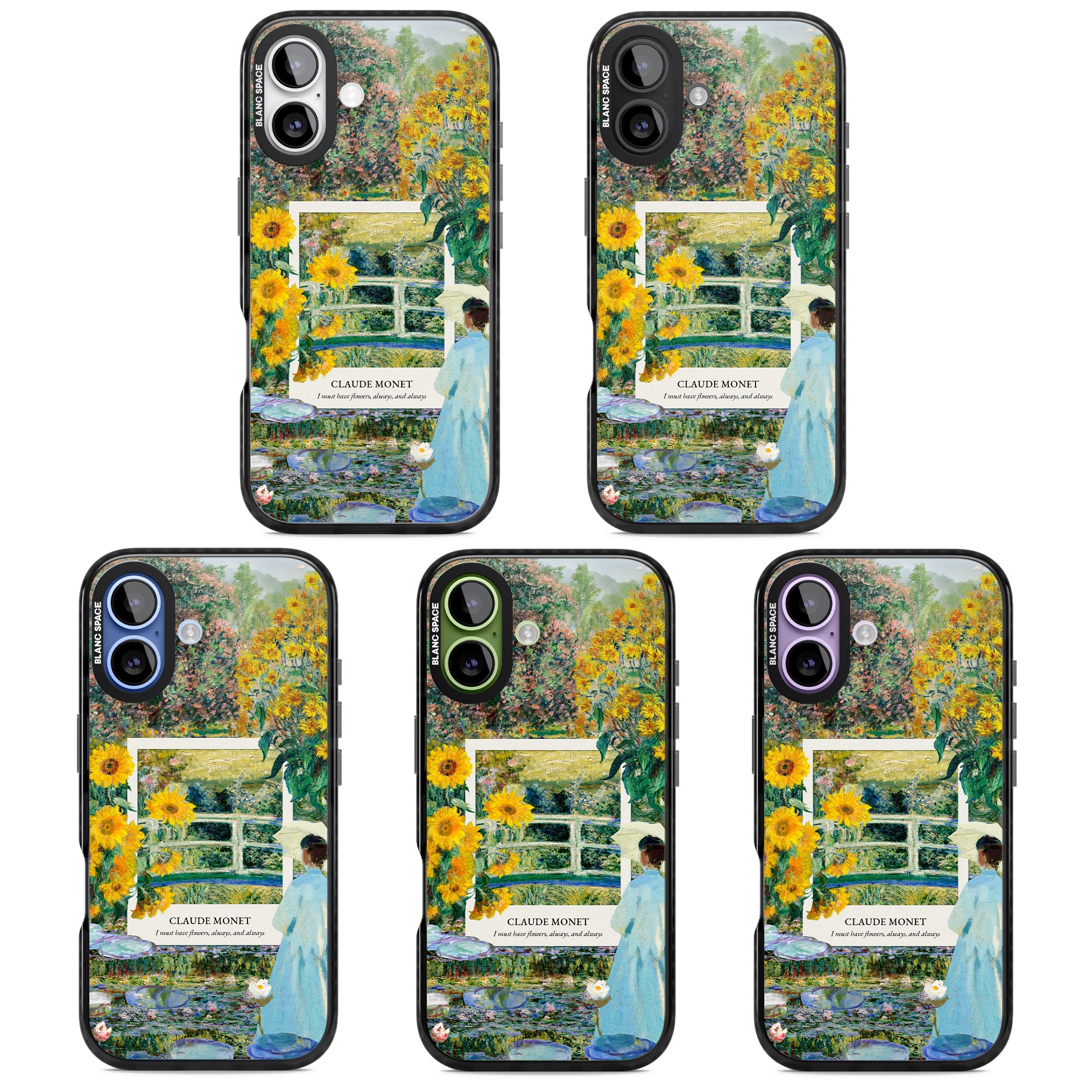 Monet Garden Bridge iPhone 17 Impact Pro Black Phone Case APT Impact Protection