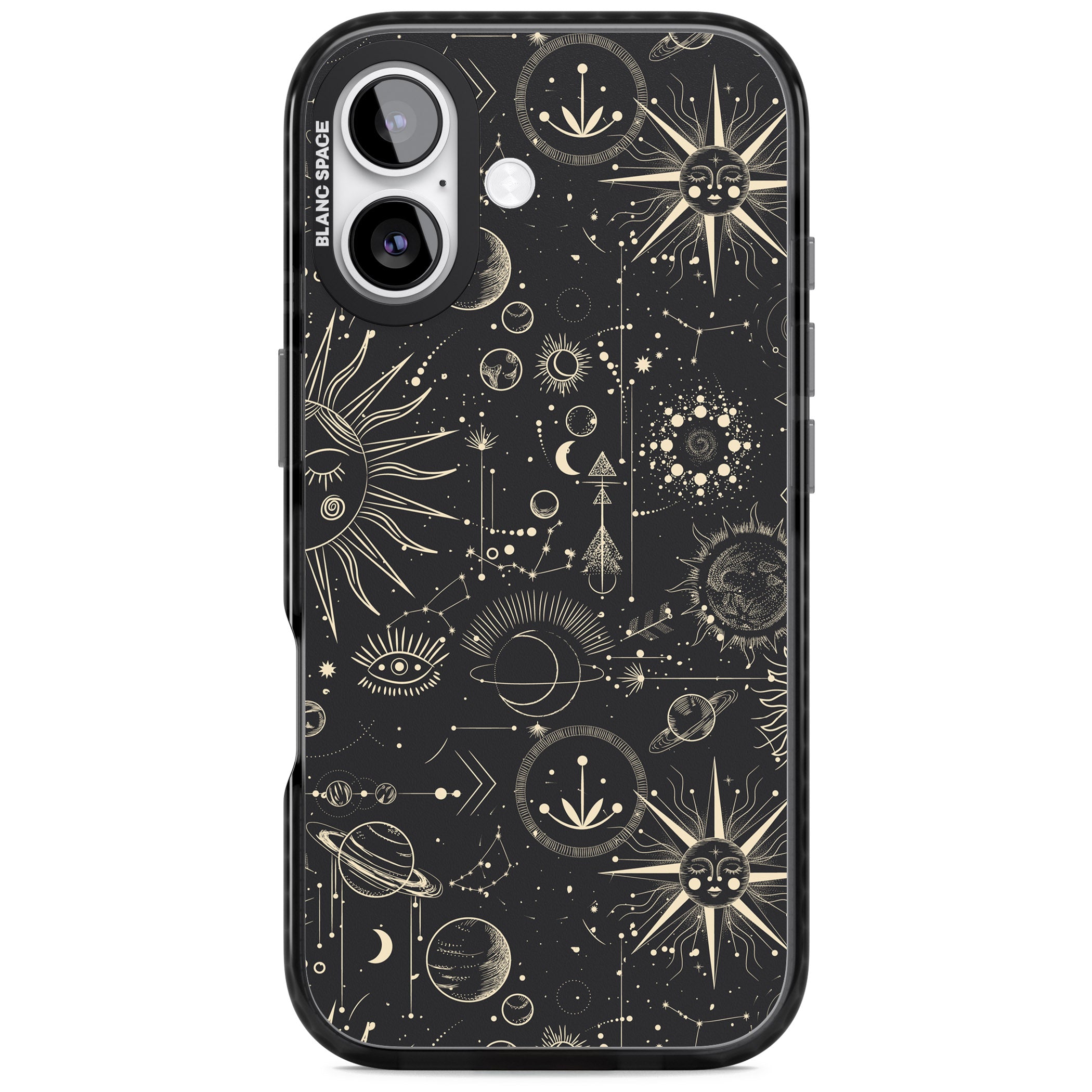 Cosmic Suns And Planets iPhone 17 Impact Pro Black Phone Case