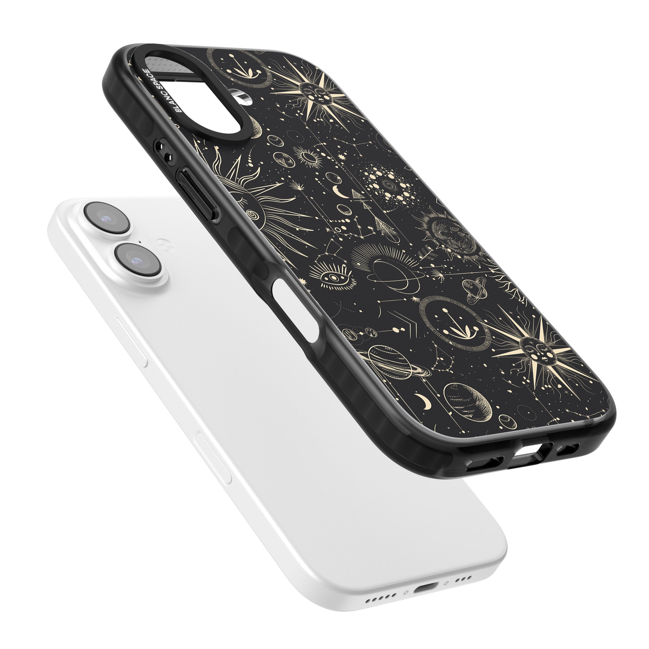 Cosmic Suns And Planets iPhone 17 Impact Pro Black Phone Case Colours