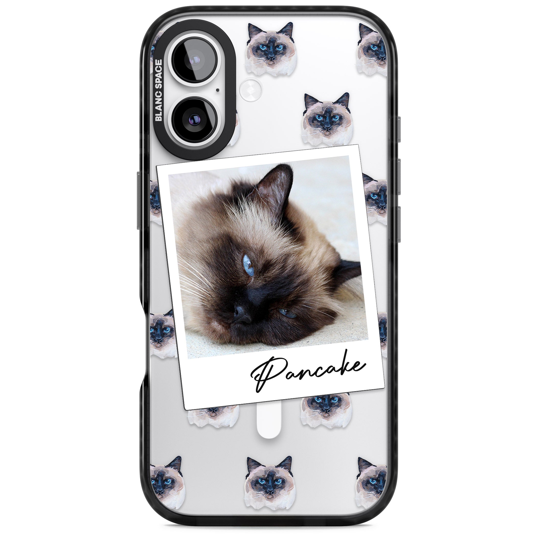 Personalised Burmese Cat Photo iPhone 17 Impact Pro Black Phone Case