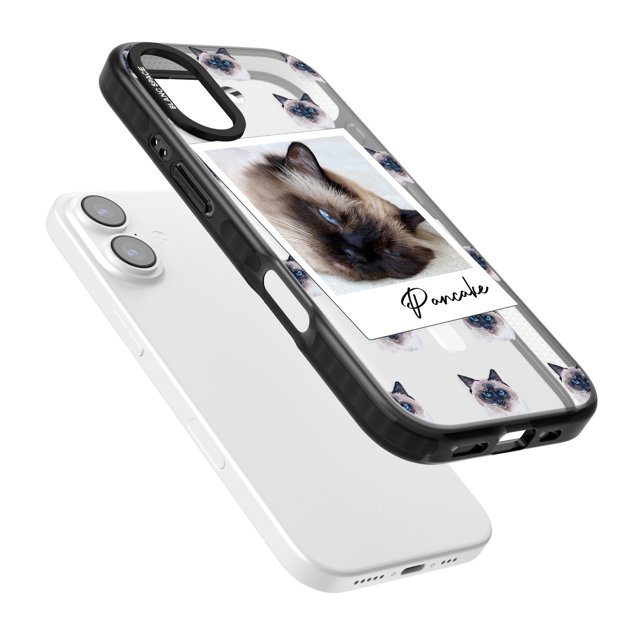 Personalised Burmese Cat Photo iPhone 17 Impact Pro Black Phone Case Colours