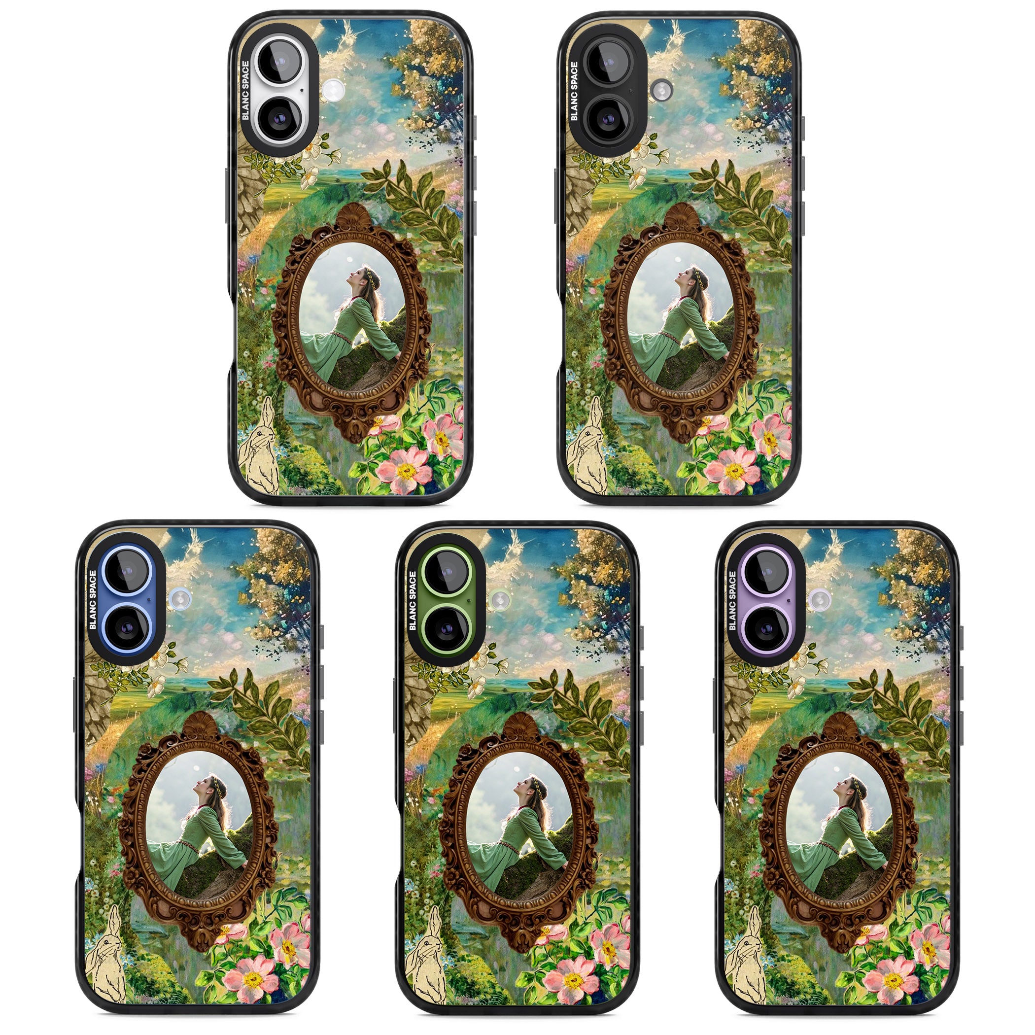 Personalised Meadow Frame iPhone 17 Impact Pro Black Phone Case APT Impact Protection